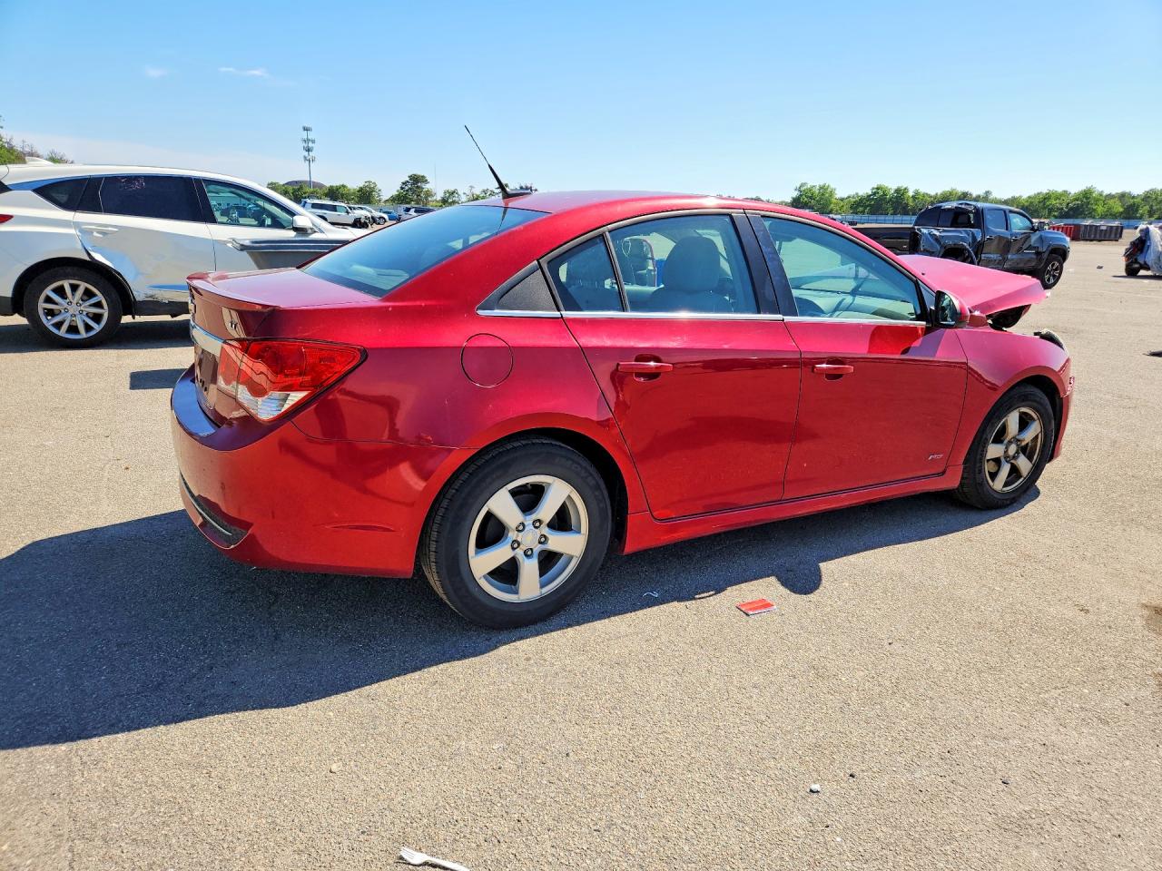 2014 Chevrolet Cruze Lt Red vin: 1G1PC5SB4E7110588