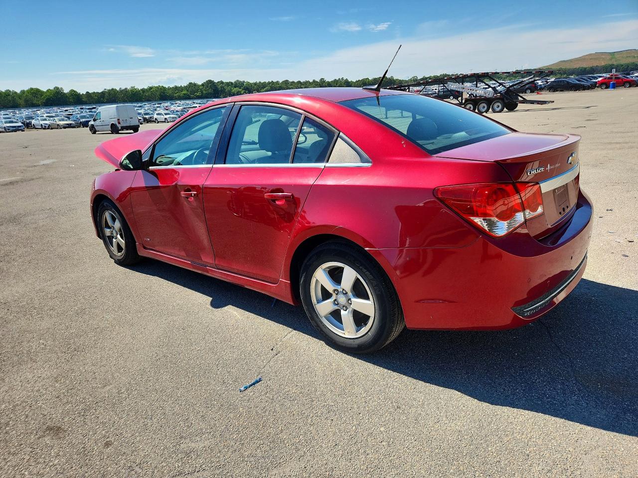 2014 Chevrolet Cruze Lt Red vin: 1G1PC5SB4E7110588