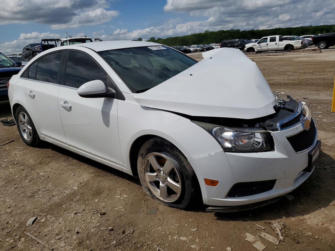 2014 Chevrolet Cruze Lt White vin: 1G1PC5SB4E7143185