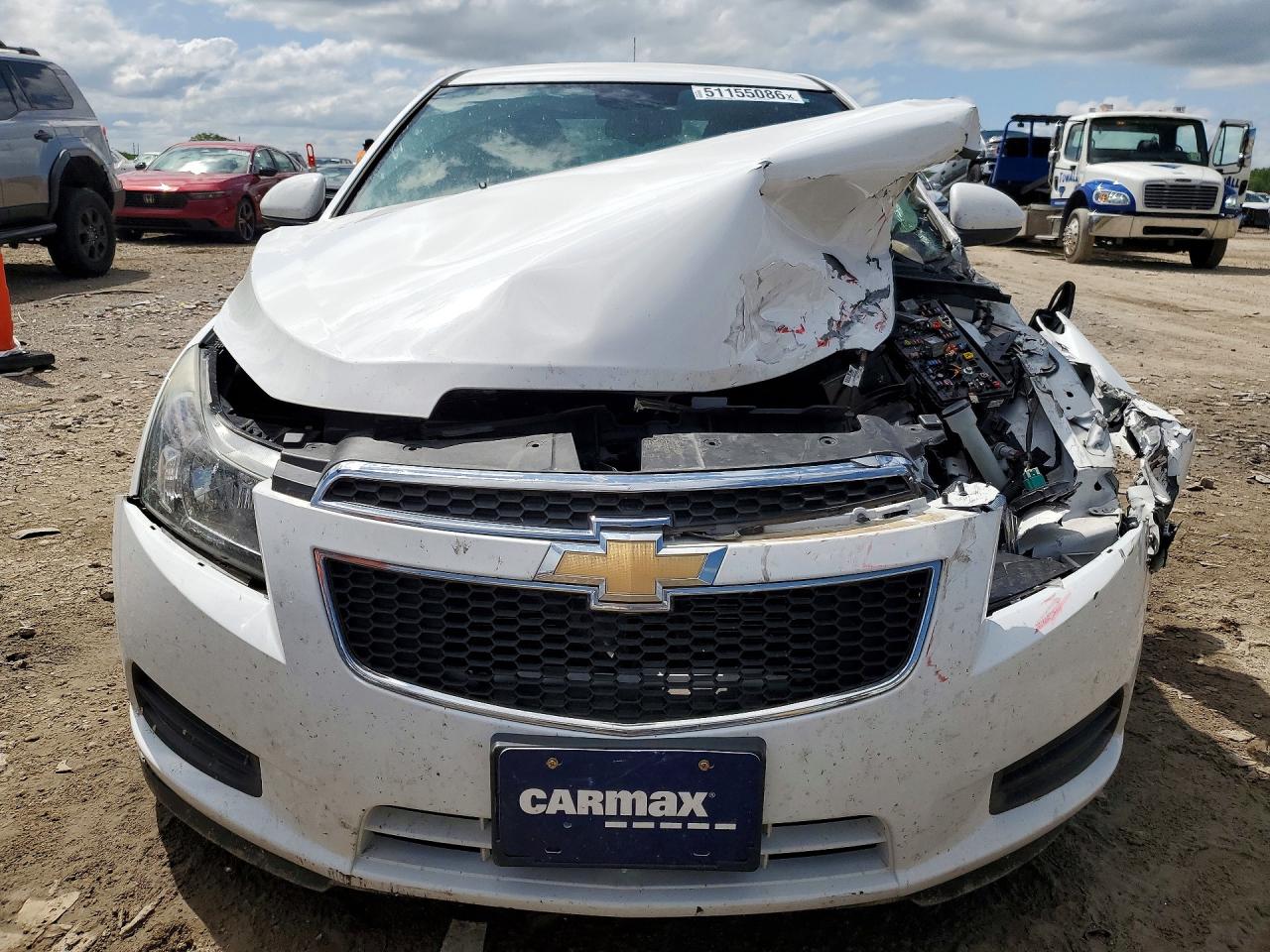 2014 Chevrolet Cruze Lt White vin: 1G1PC5SB4E7143185