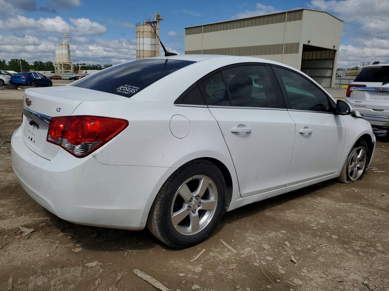 2014 Chevrolet Cruze Lt White vin: 1G1PC5SB4E7143185