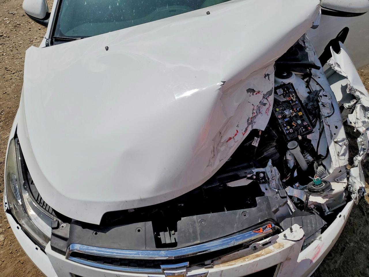 2014 Chevrolet Cruze Lt White vin: 1G1PC5SB4E7143185