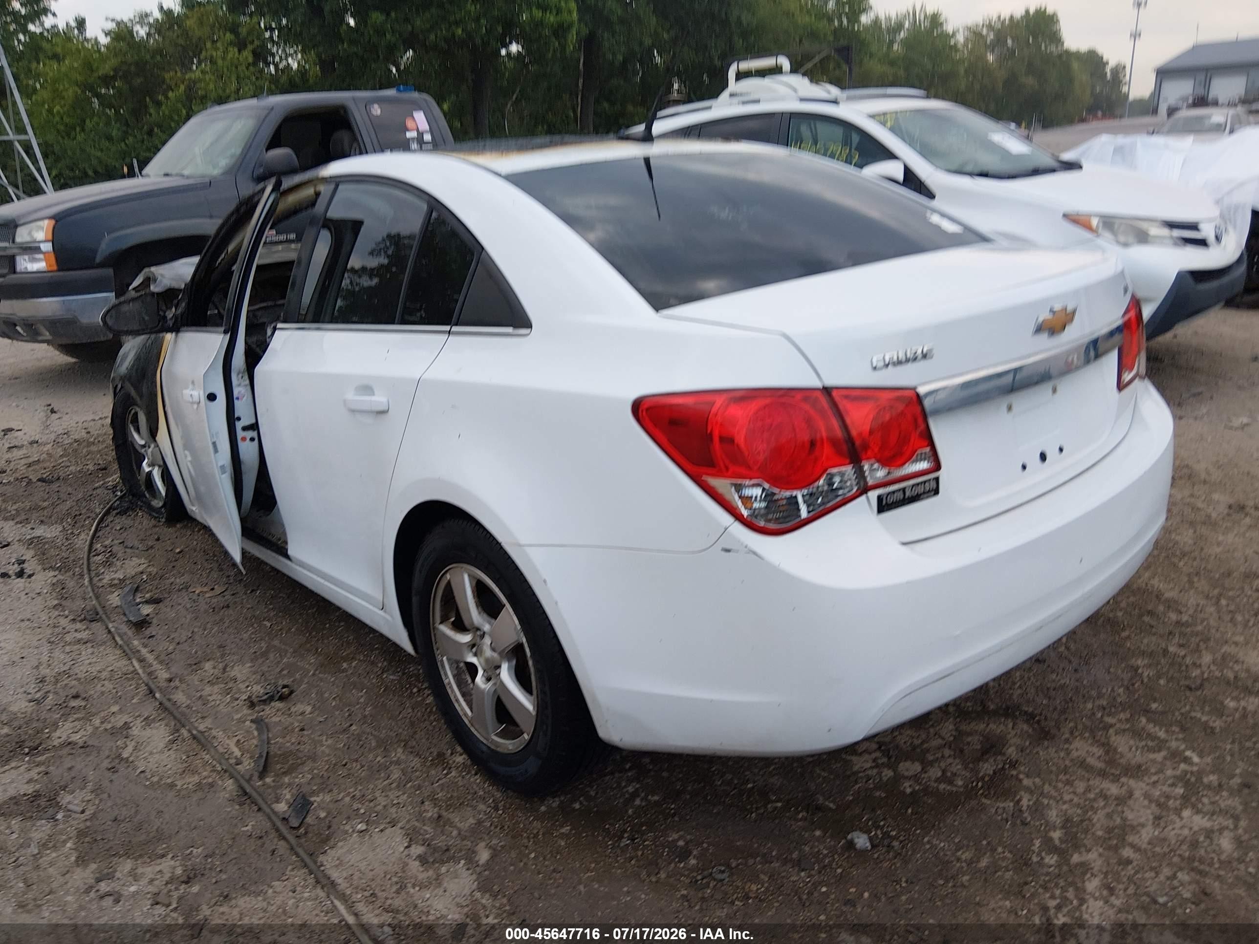 2014 Chevrolet Cruze 1lt Auto White vin: 1G1PC5SB4E7165106