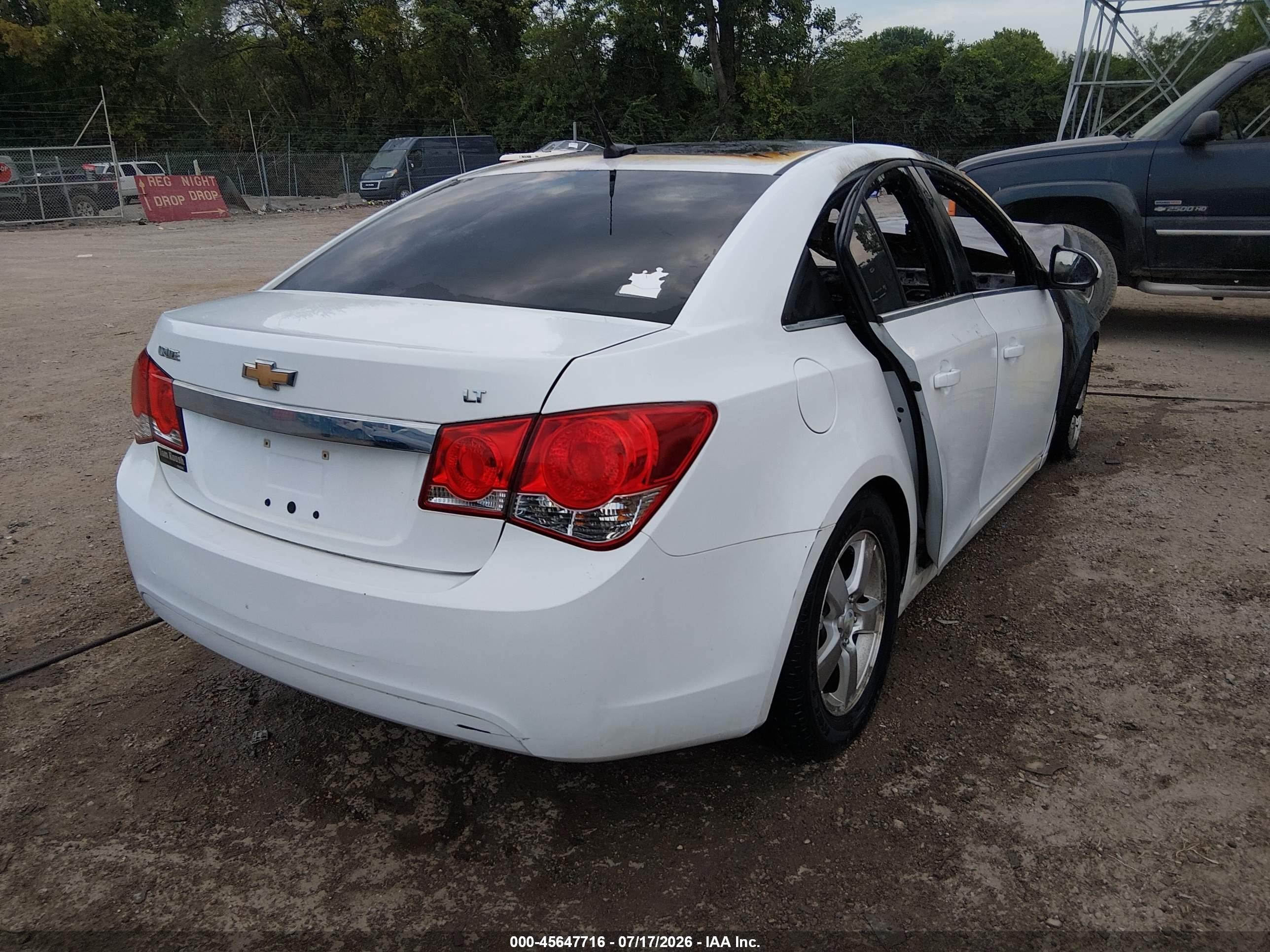 2014 Chevrolet Cruze 1lt Auto White vin: 1G1PC5SB4E7165106