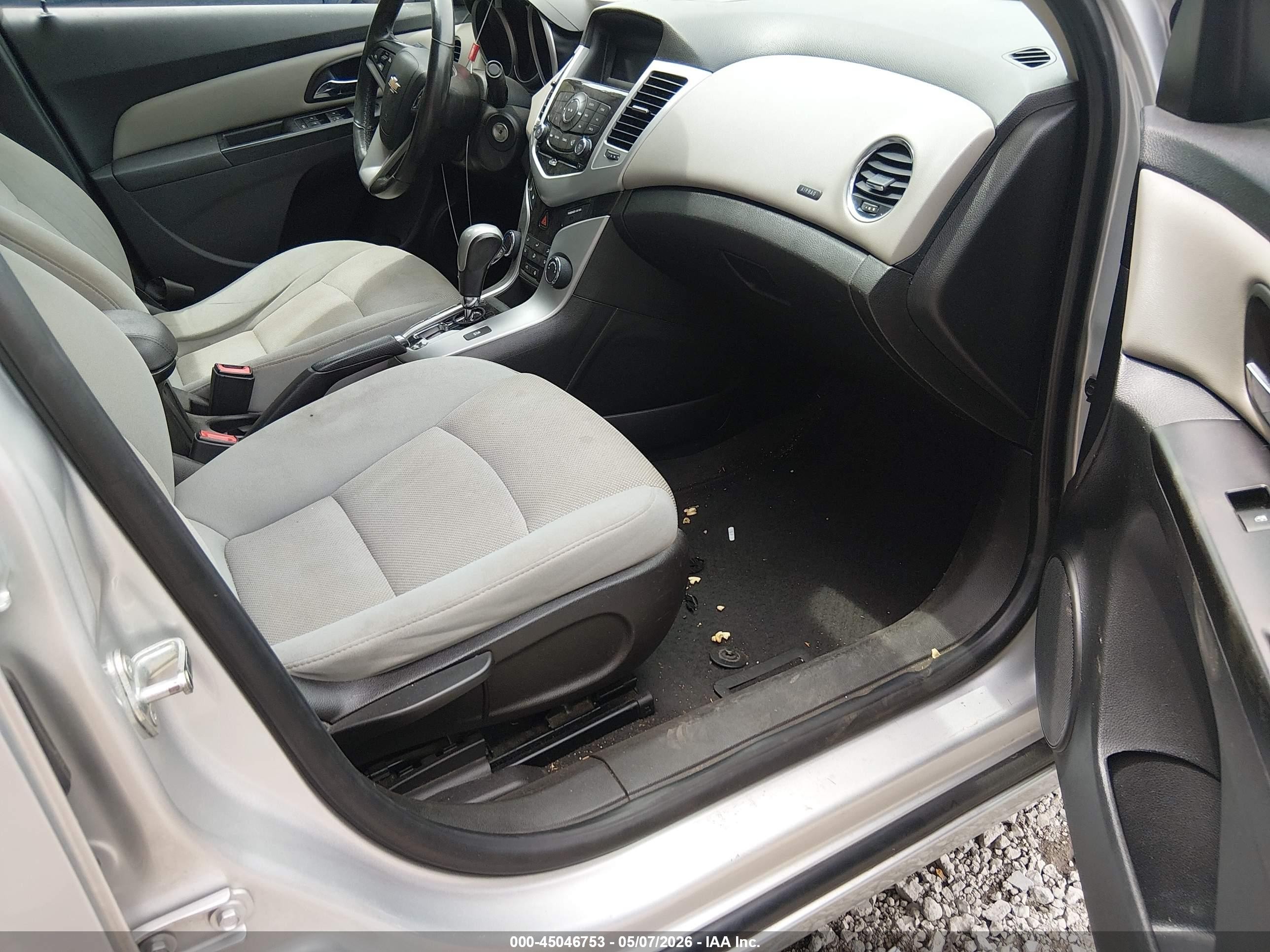 2014 Chevrolet Cruze 1lt Auto Silver vin: 1G1PC5SB4E7167695
