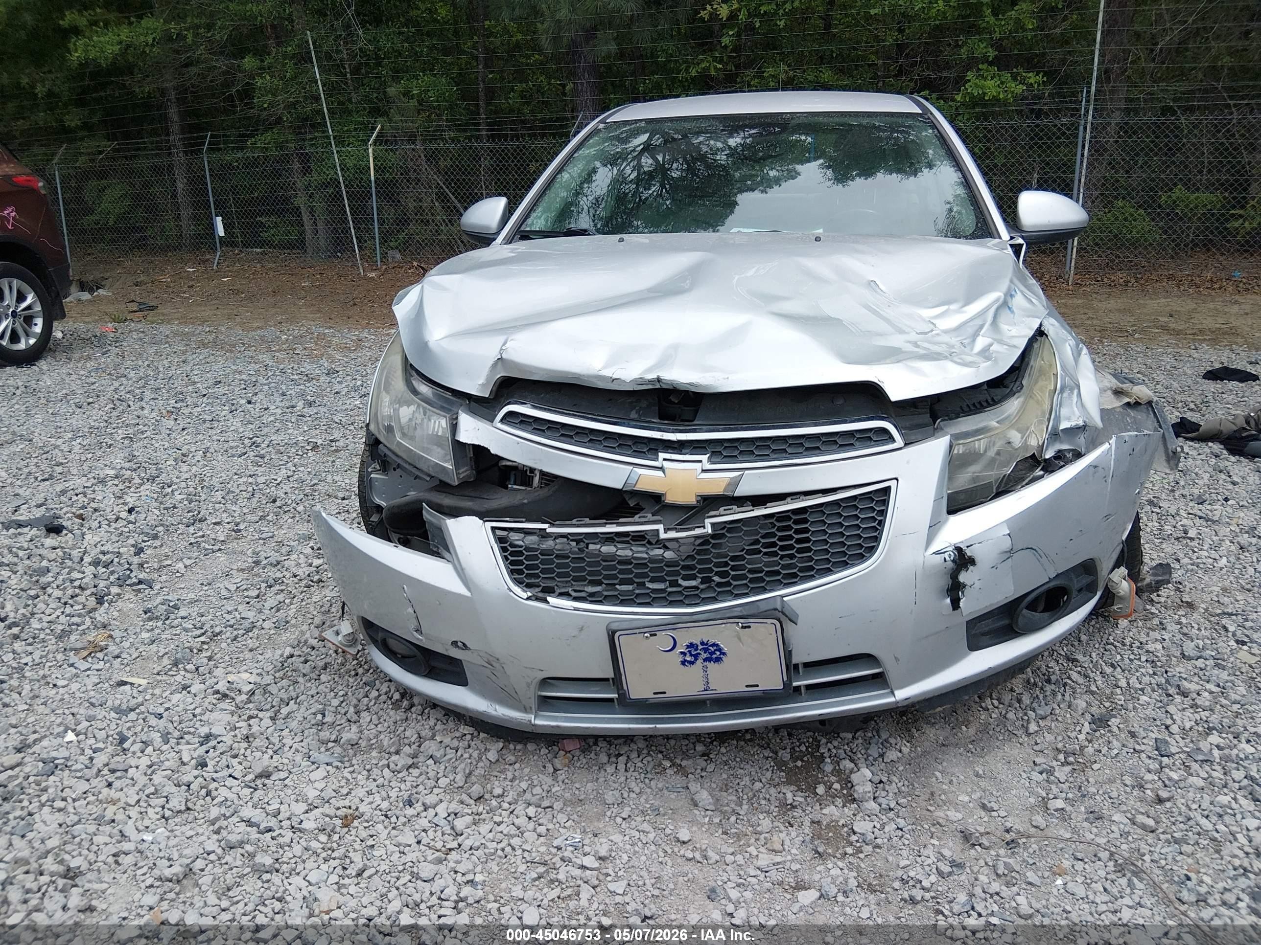 2014 Chevrolet Cruze 1lt Auto Silver vin: 1G1PC5SB4E7167695