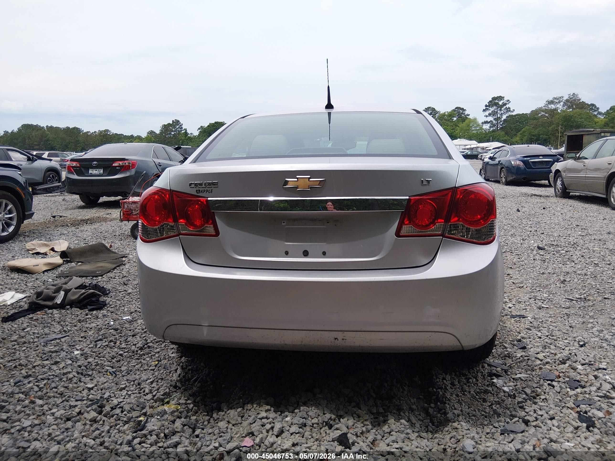2014 Chevrolet Cruze 1lt Auto Silver vin: 1G1PC5SB4E7167695