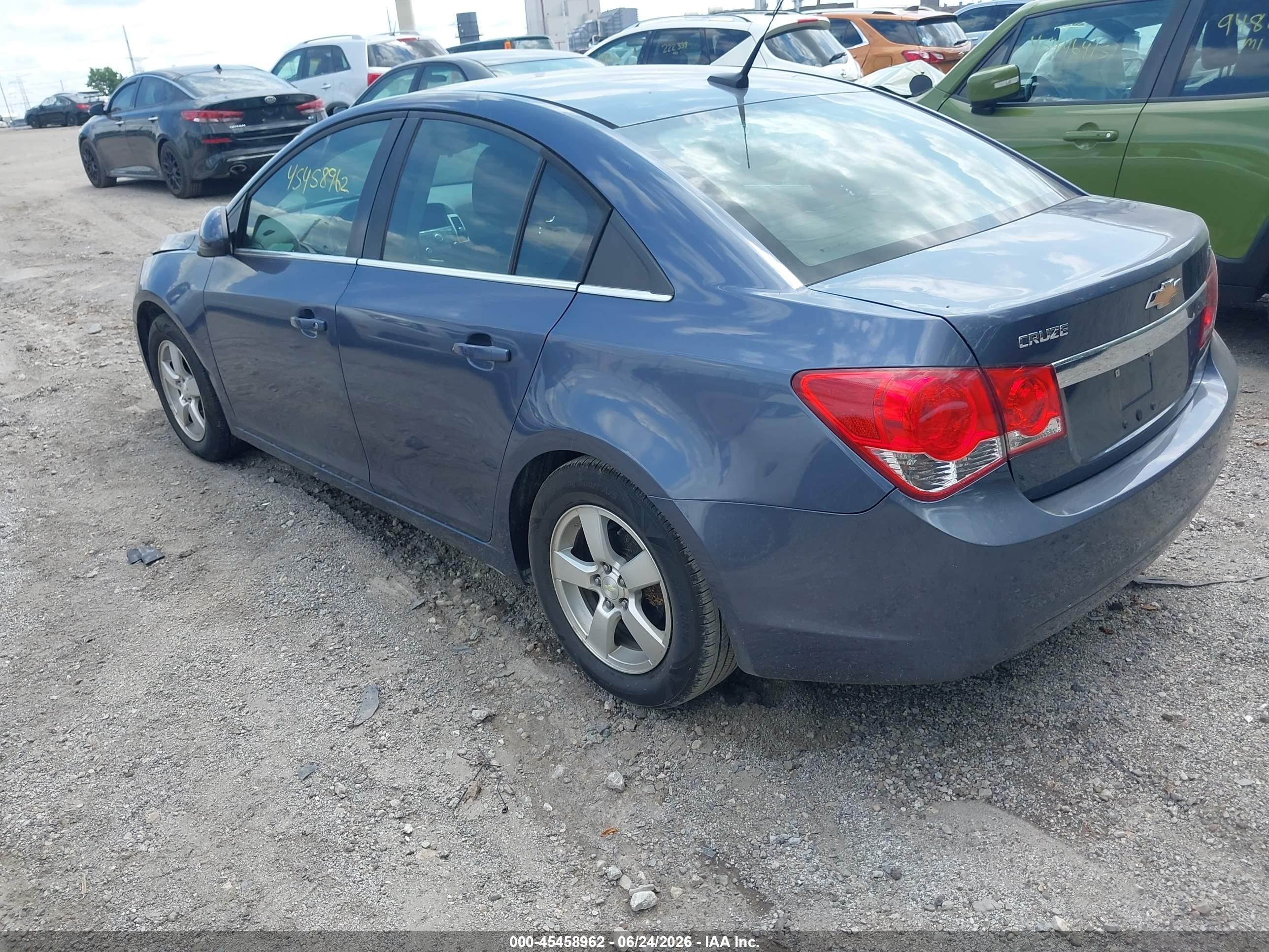 2014 Chevrolet Cruze 1lt Auto Blue vin: 1G1PC5SB4E7172900