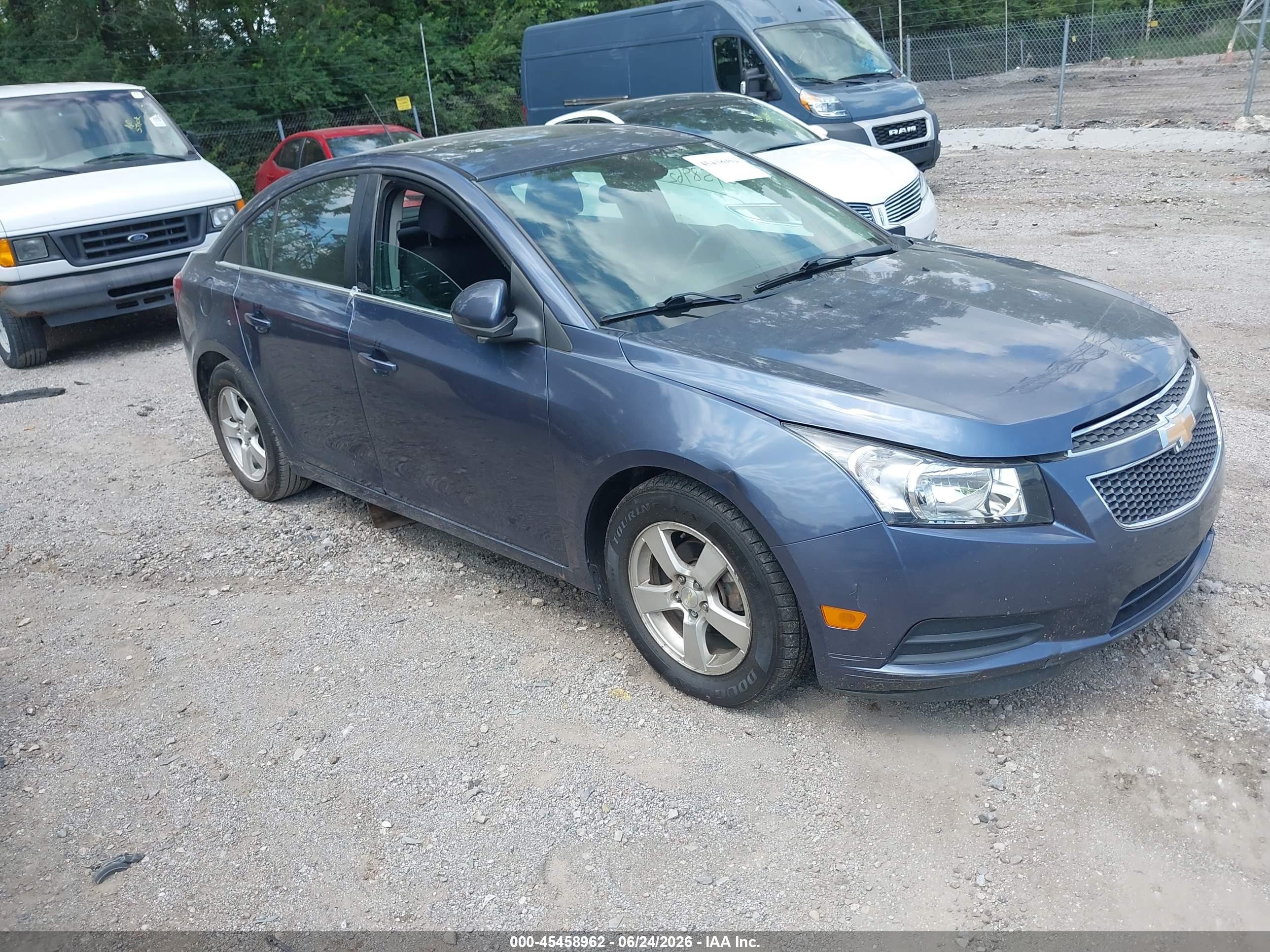 2014 Chevrolet Cruze 1lt Auto Blue vin: 1G1PC5SB4E7172900