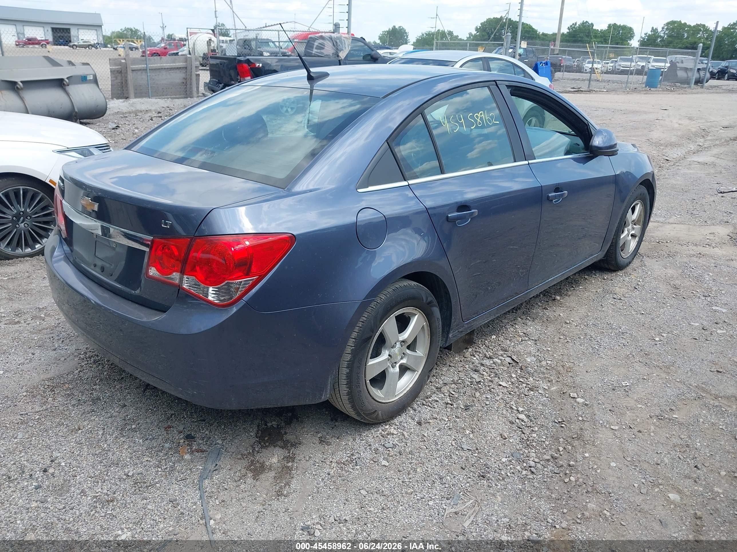 2014 Chevrolet Cruze 1lt Auto Blue vin: 1G1PC5SB4E7172900