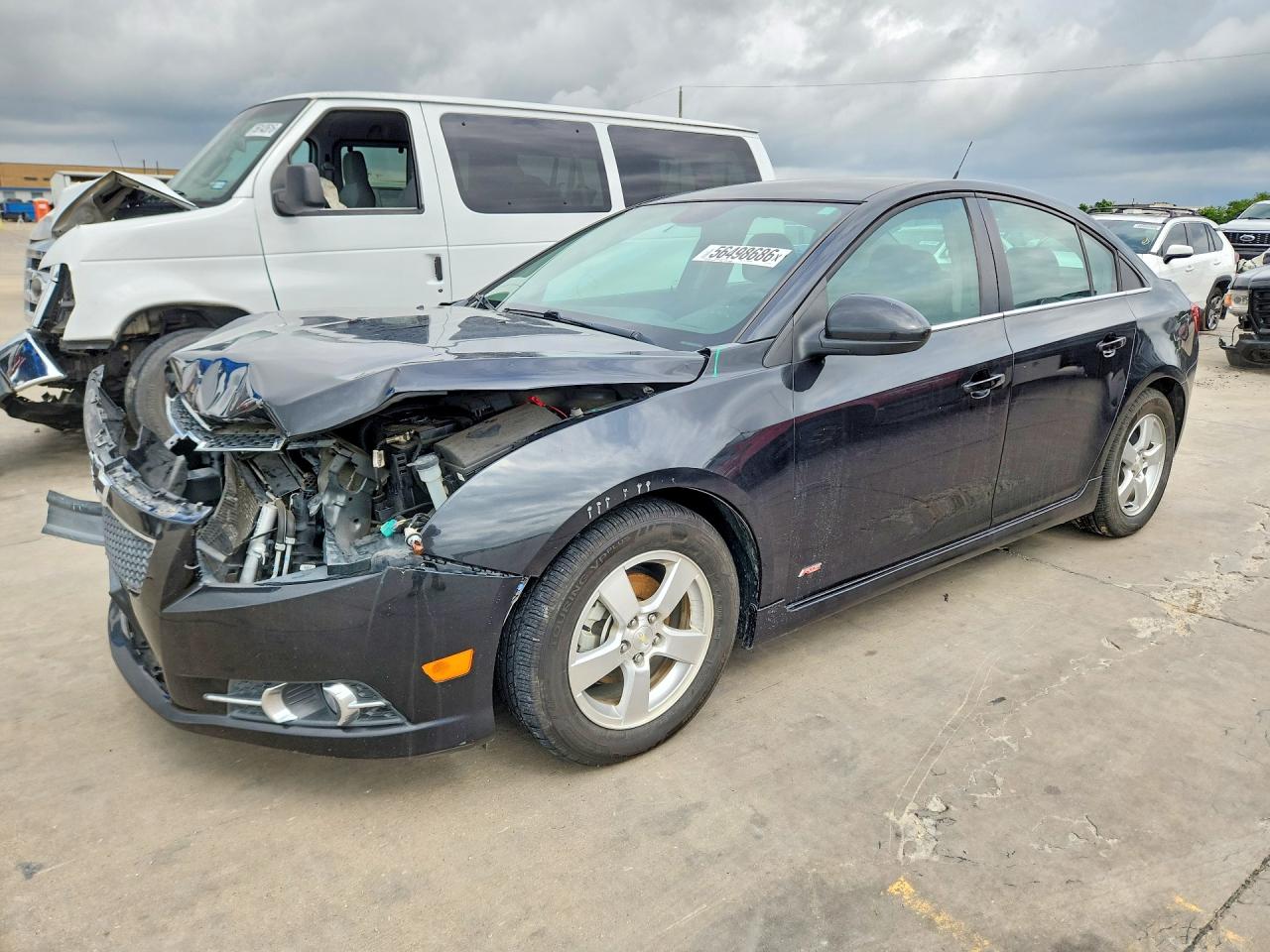 2014 Chevrolet Cruze Lt Black vin: 1G1PC5SB4E7176493