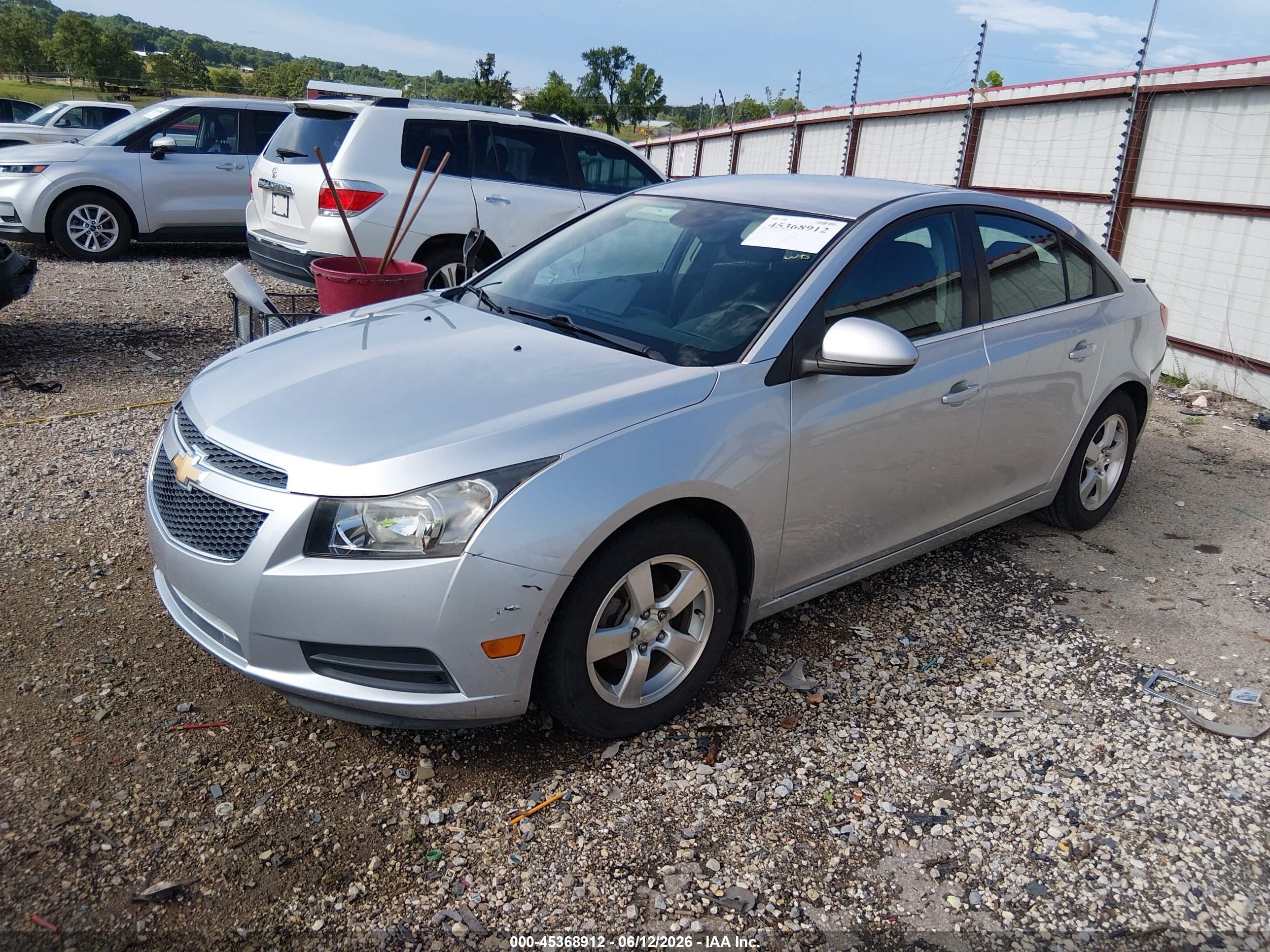 2014 Chevrolet Cruze 1lt Auto Silver vin: 1G1PC5SB4E7201263
