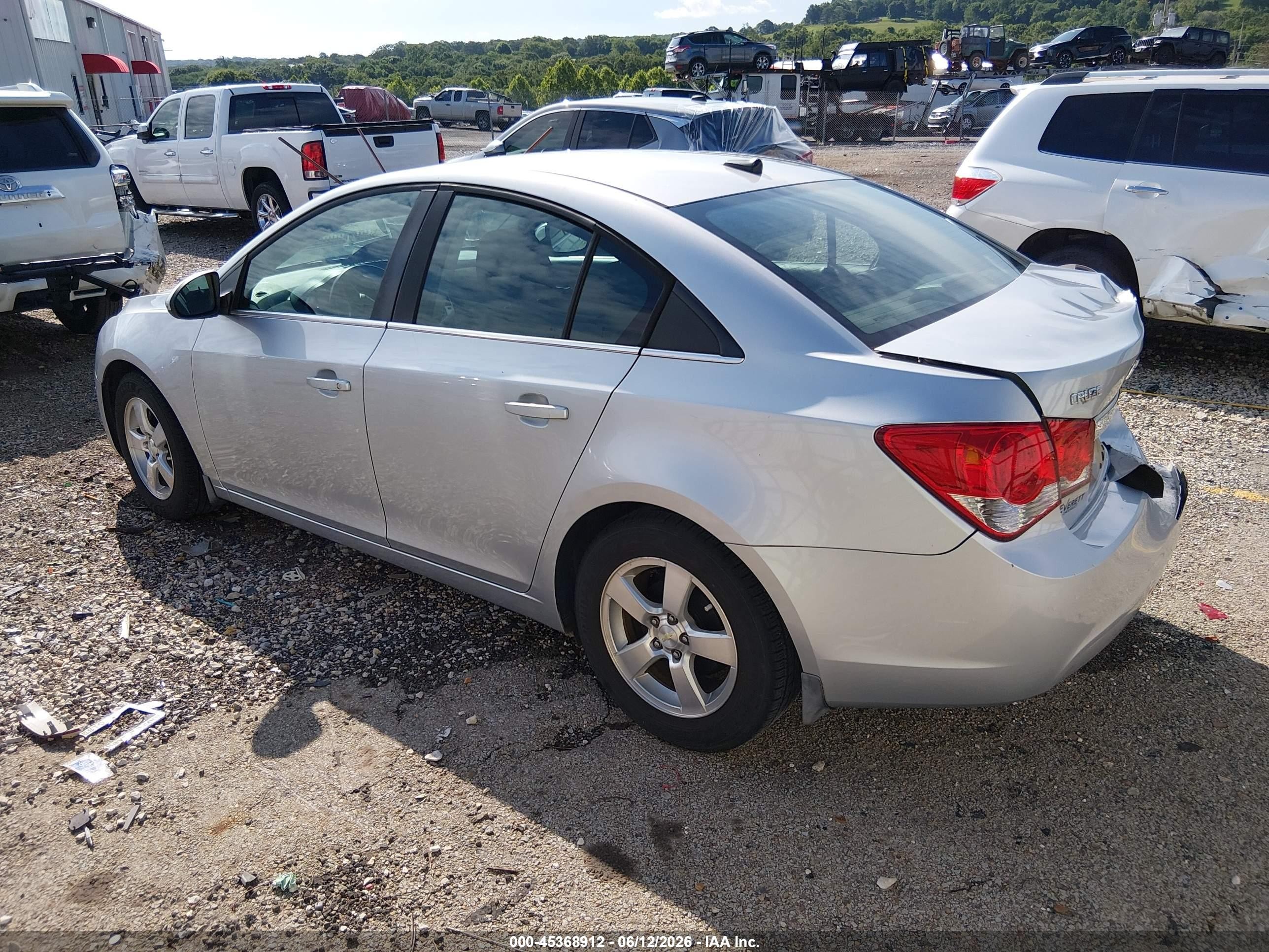 2014 Chevrolet Cruze 1lt Auto Silver vin: 1G1PC5SB4E7201263
