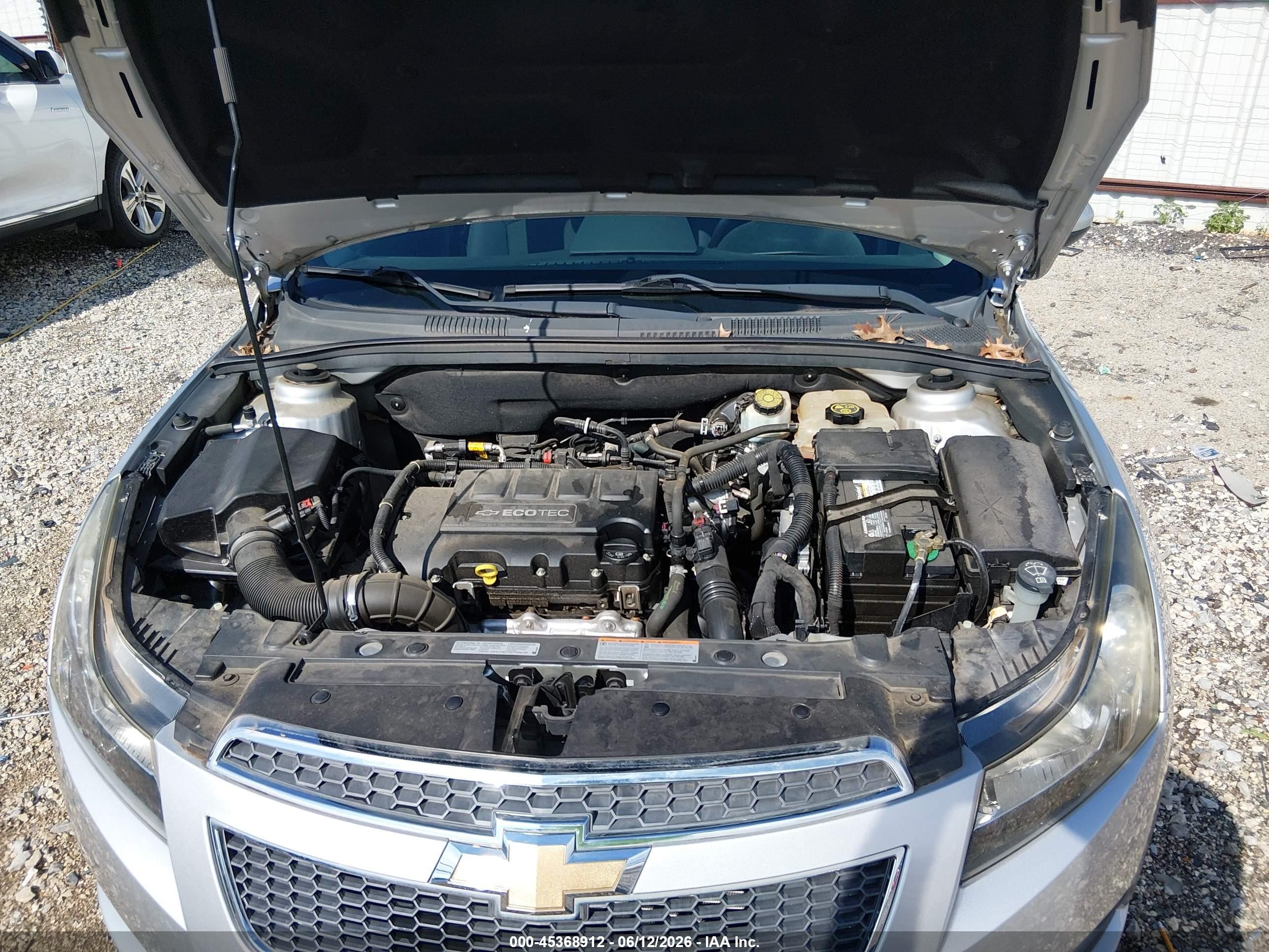 2014 Chevrolet Cruze 1lt Auto Silver vin: 1G1PC5SB4E7201263