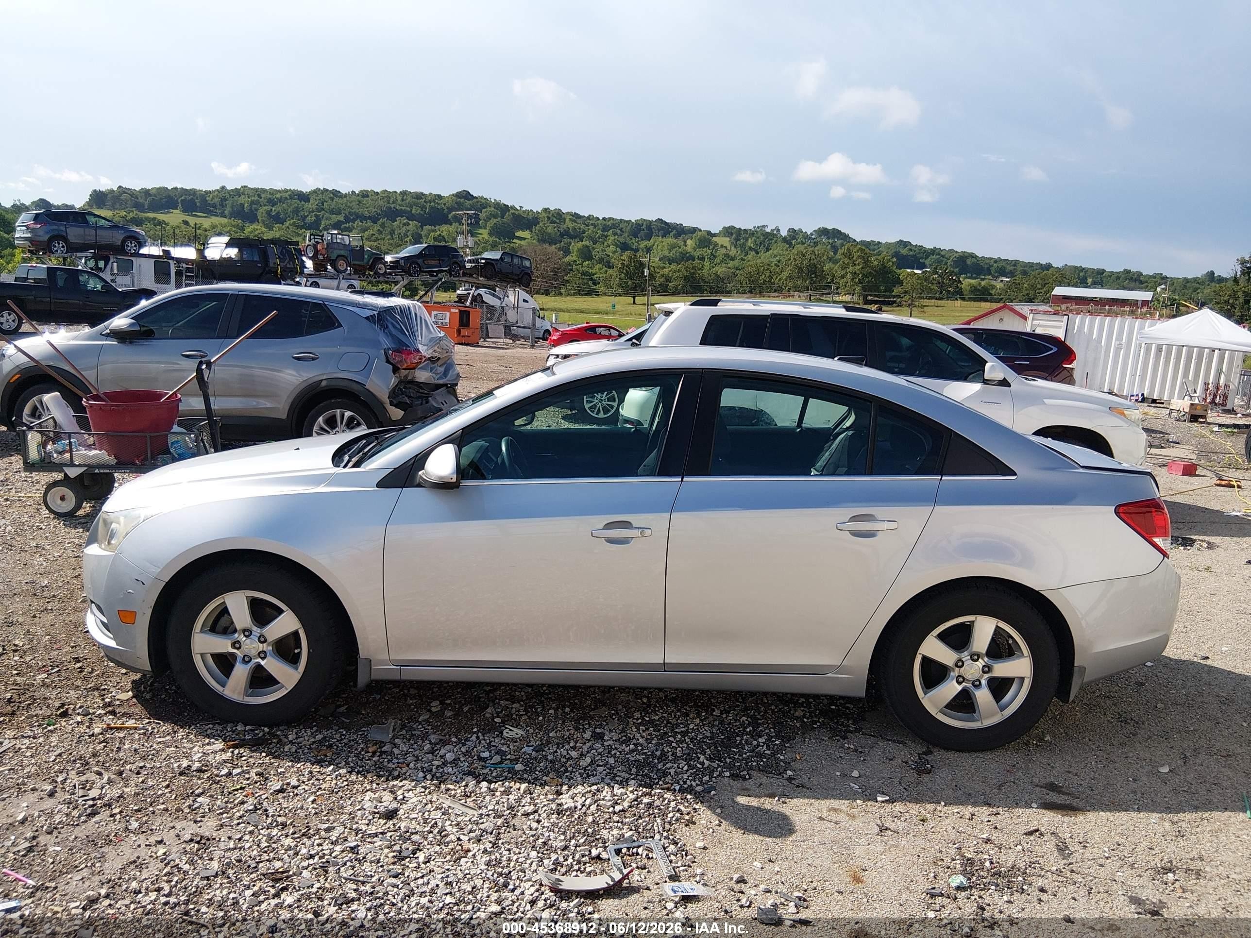 2014 Chevrolet Cruze 1lt Auto Silver vin: 1G1PC5SB4E7201263