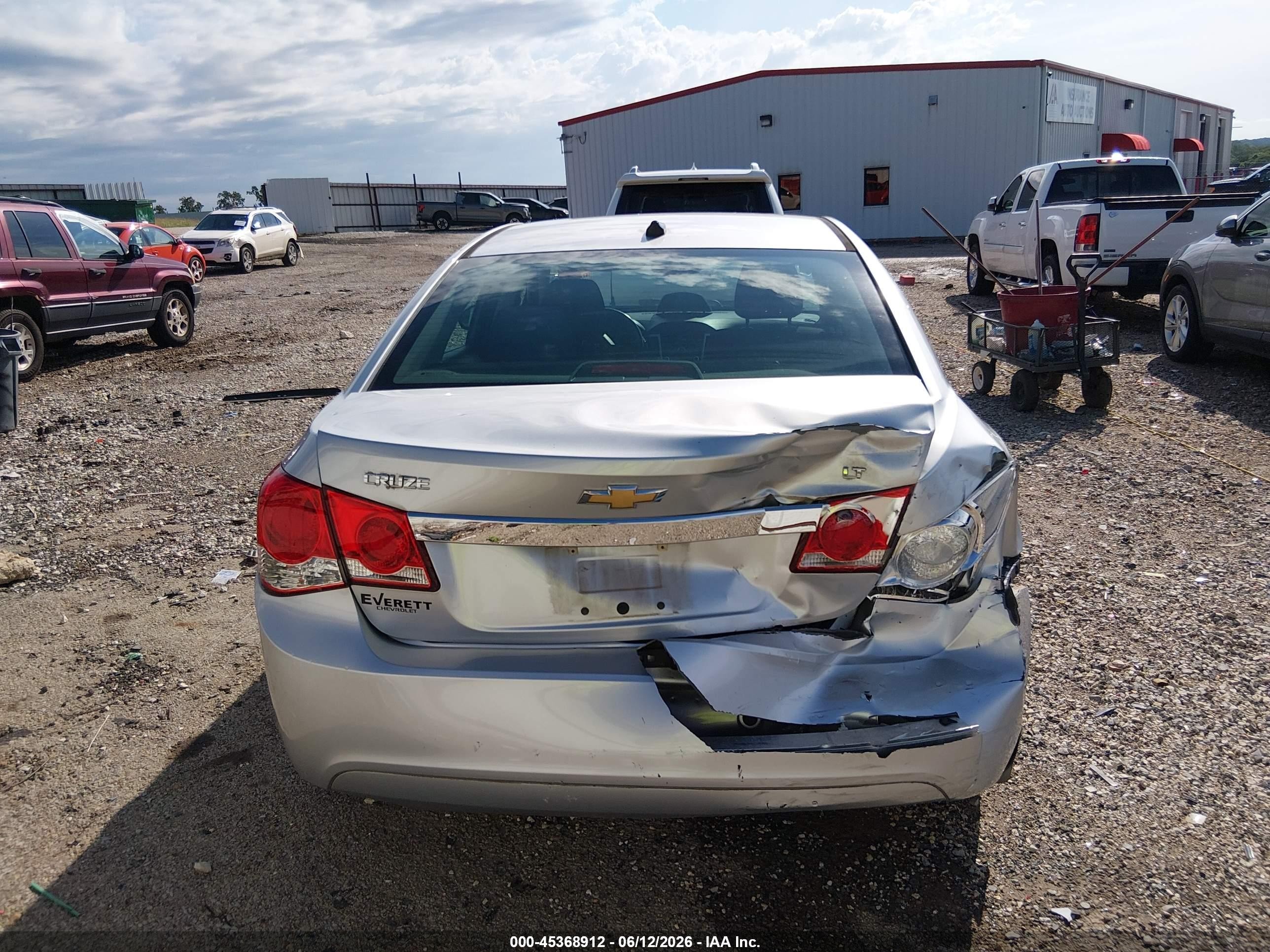 2014 Chevrolet Cruze 1lt Auto Silver vin: 1G1PC5SB4E7201263