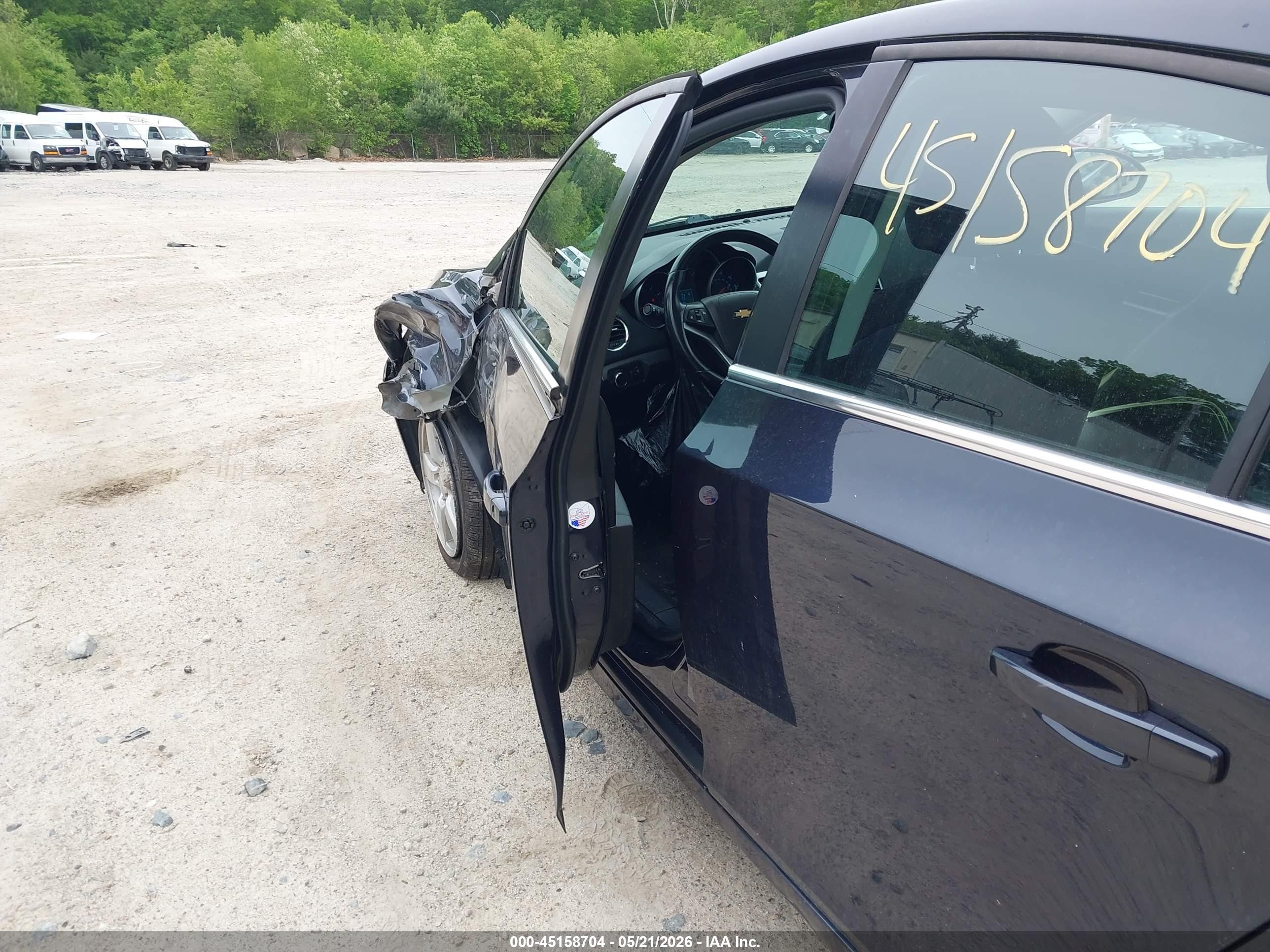 2014 Chevrolet Cruze 1lt Auto Blue vin: 1G1PC5SB4E7258756