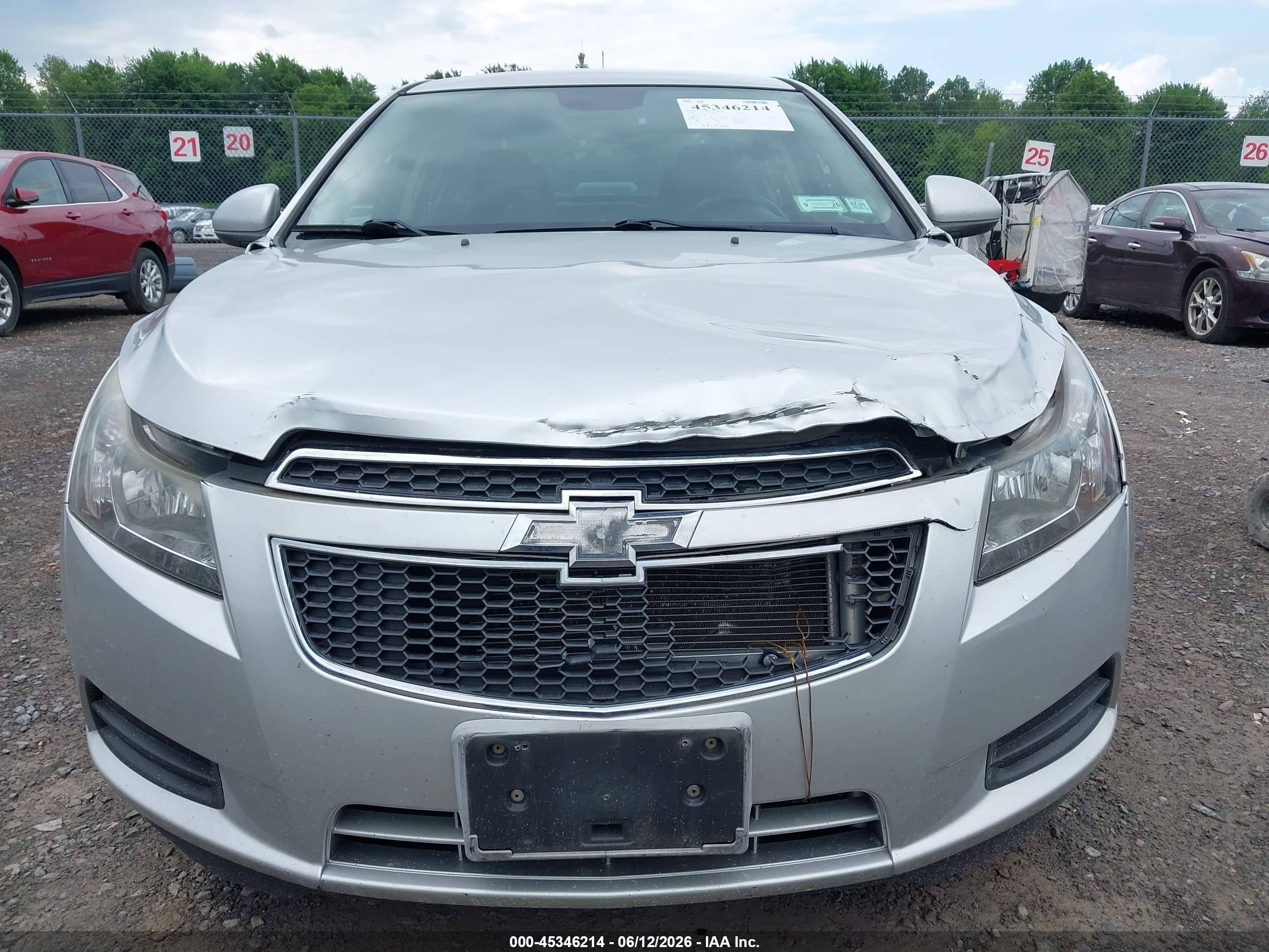 2014 Chevrolet Cruze 1lt Auto Серебряный vin: 1G1PC5SB4E7271118