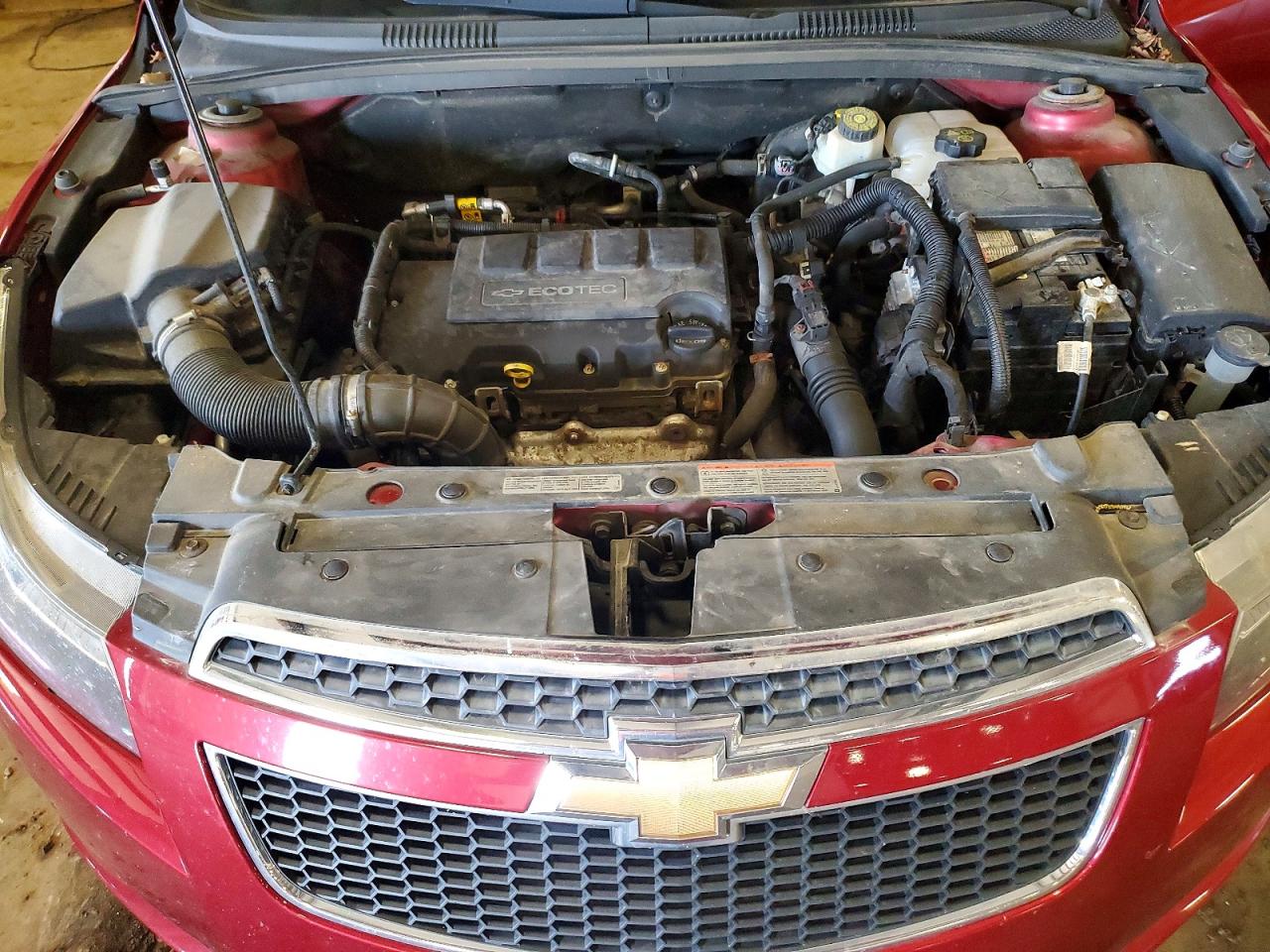 2014 Chevrolet Cruze Lt Red vin: 1G1PC5SB4E7291420