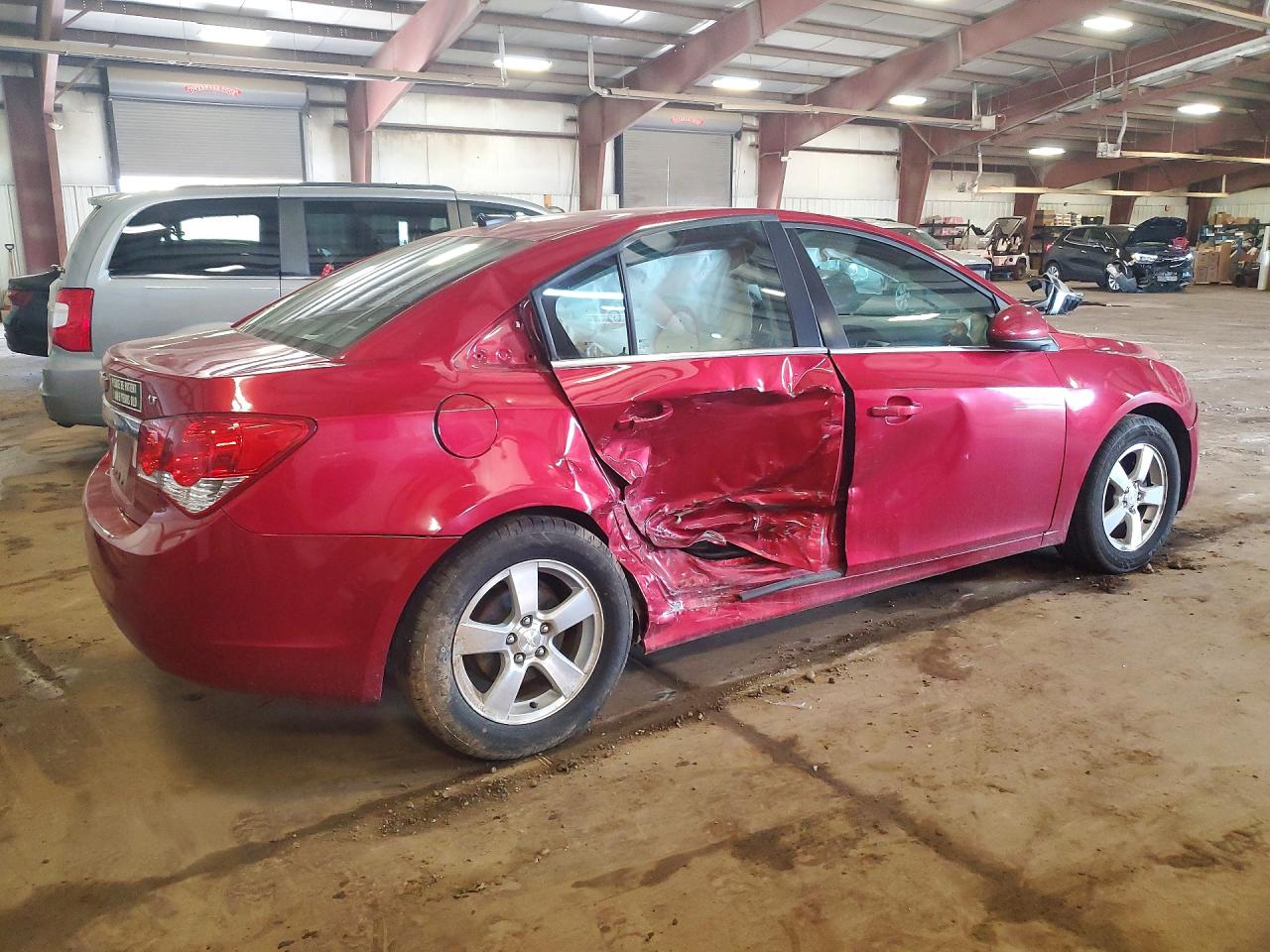 2014 Chevrolet Cruze Lt Red vin: 1G1PC5SB4E7291420