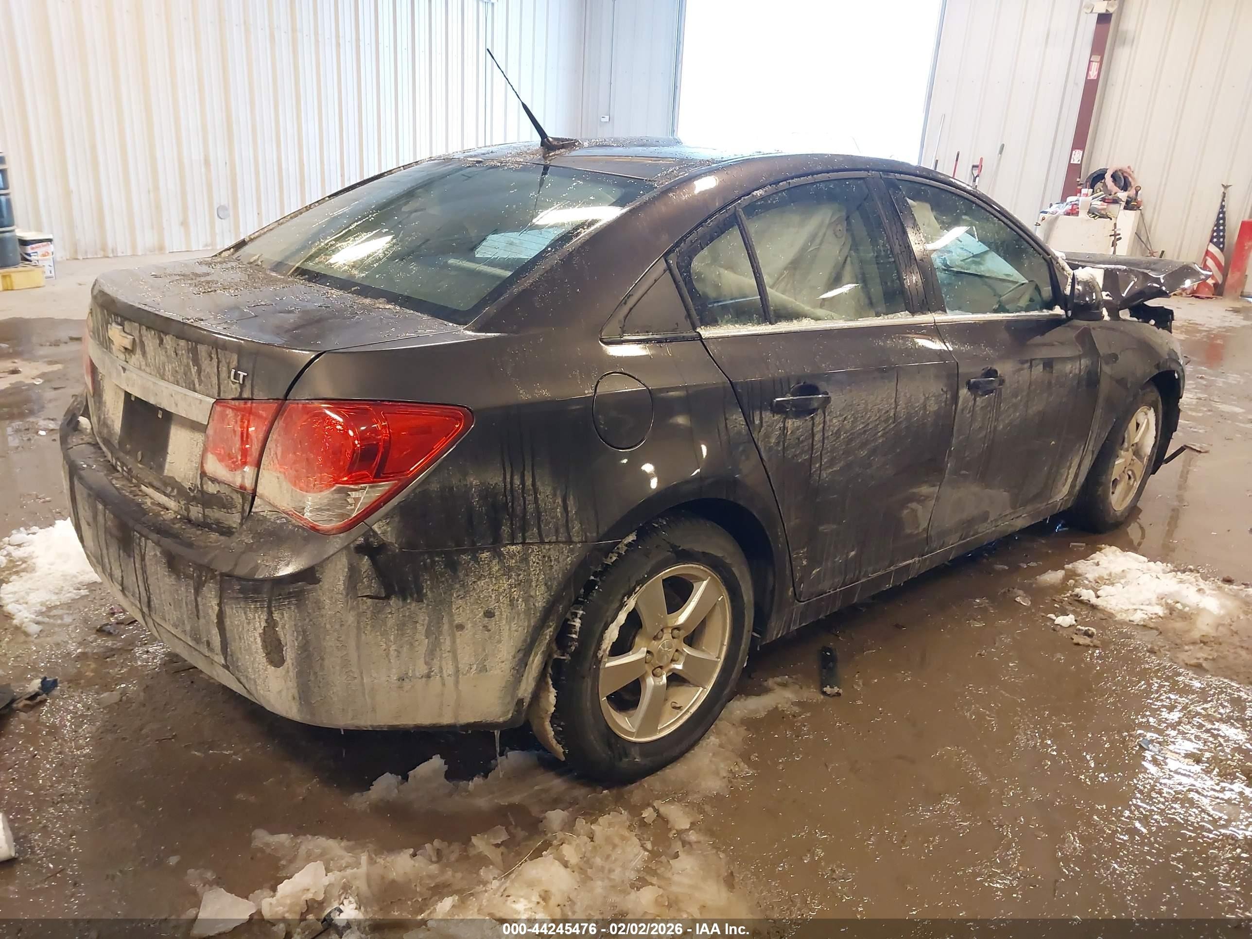 2014 Chevrolet Cruze 1lt Auto Gray vin: 1G1PC5SB4E7301640