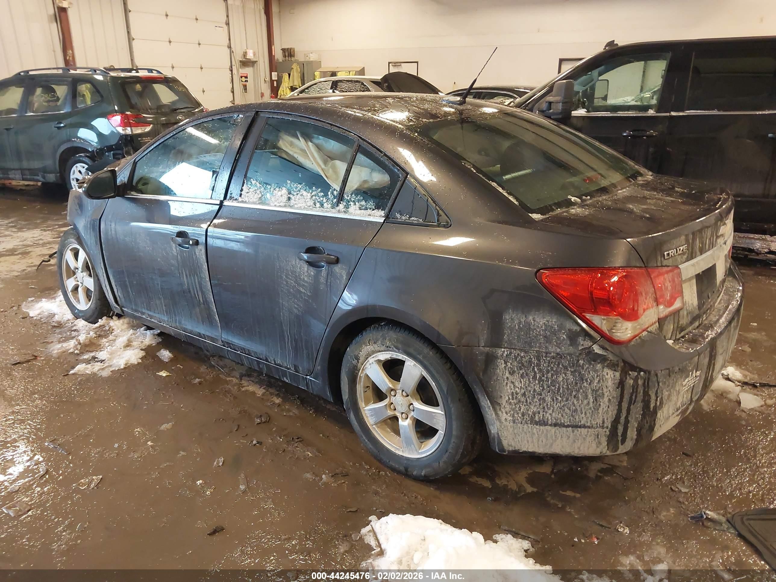 2014 Chevrolet Cruze 1lt Auto Gray vin: 1G1PC5SB4E7301640