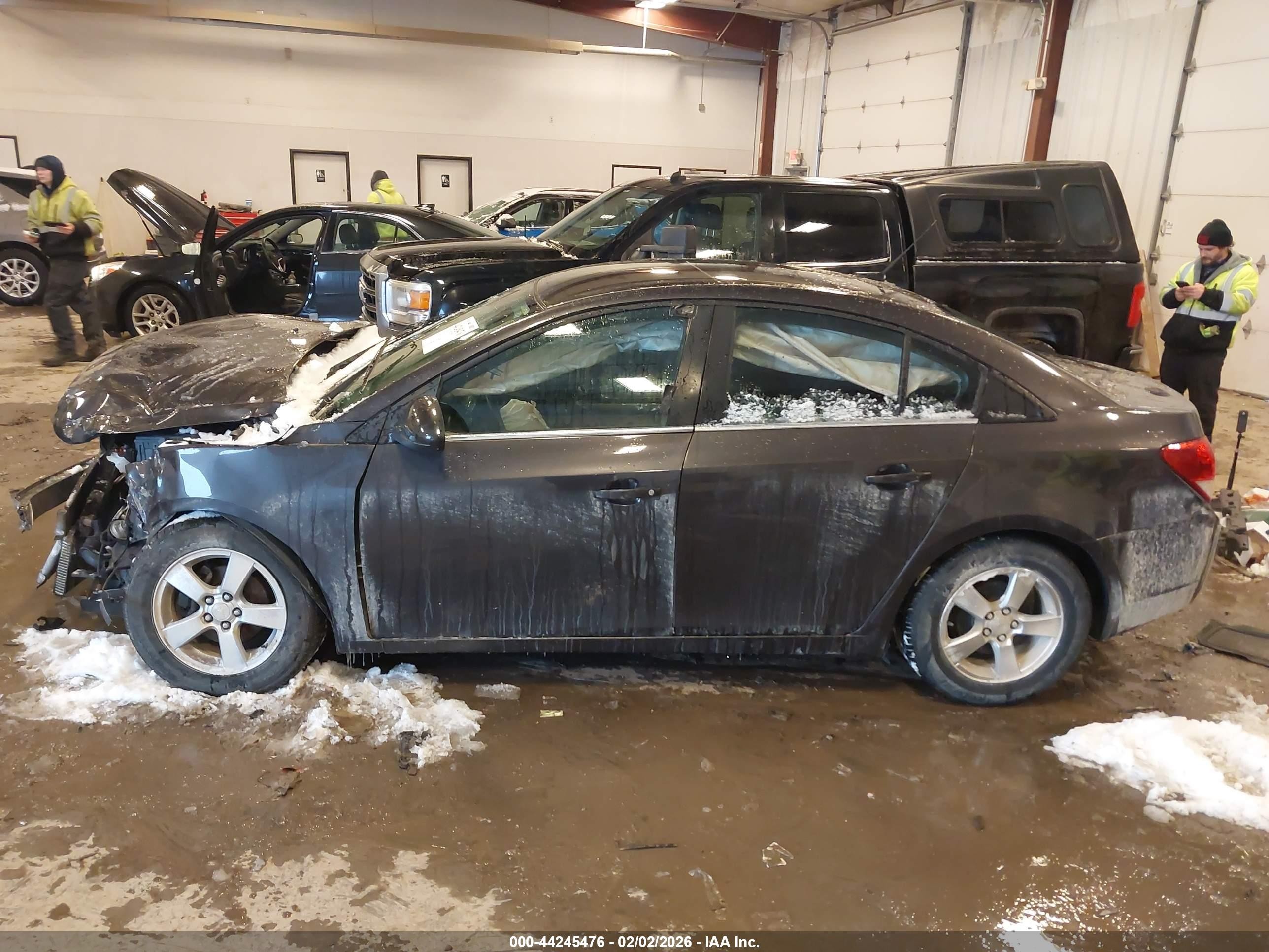 2014 Chevrolet Cruze 1lt Auto Gray vin: 1G1PC5SB4E7301640