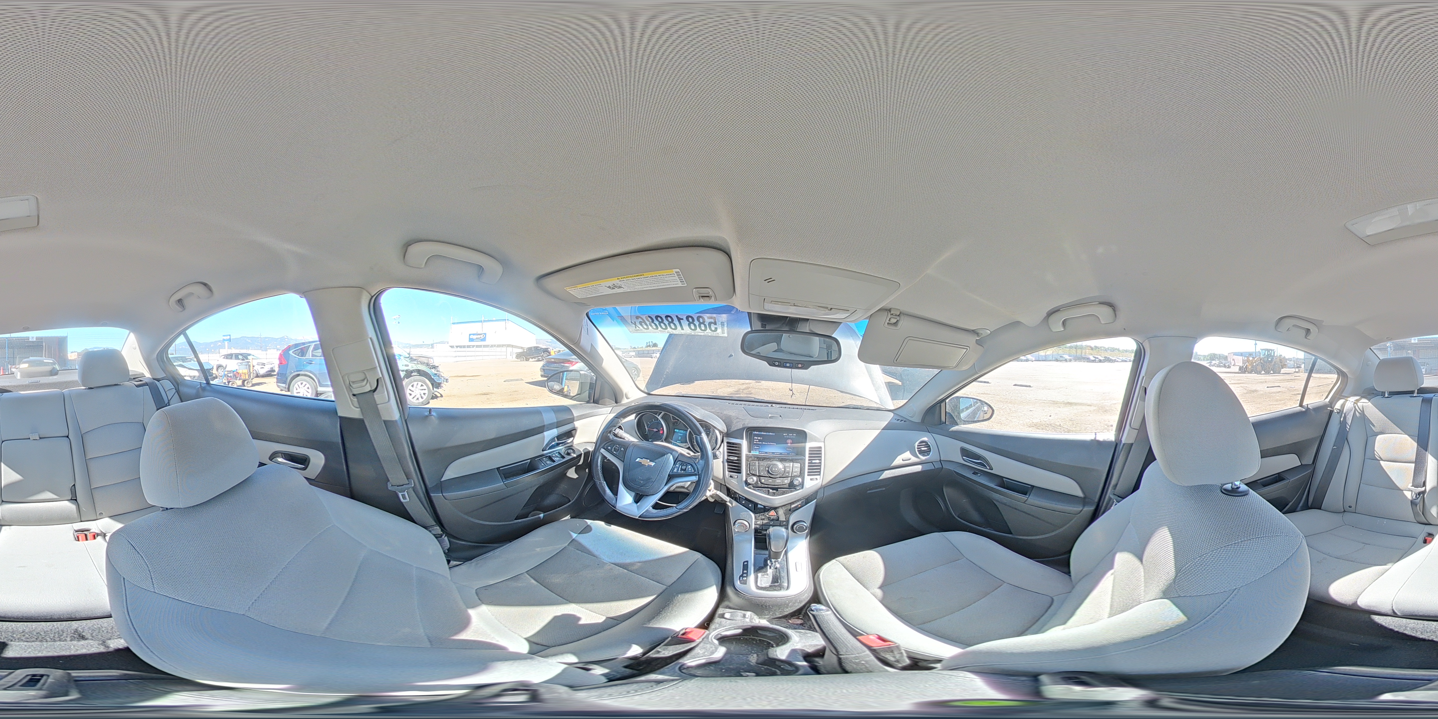 2014 Chevrolet Cruze Lt Gray vin: 1G1PC5SB4E7308684