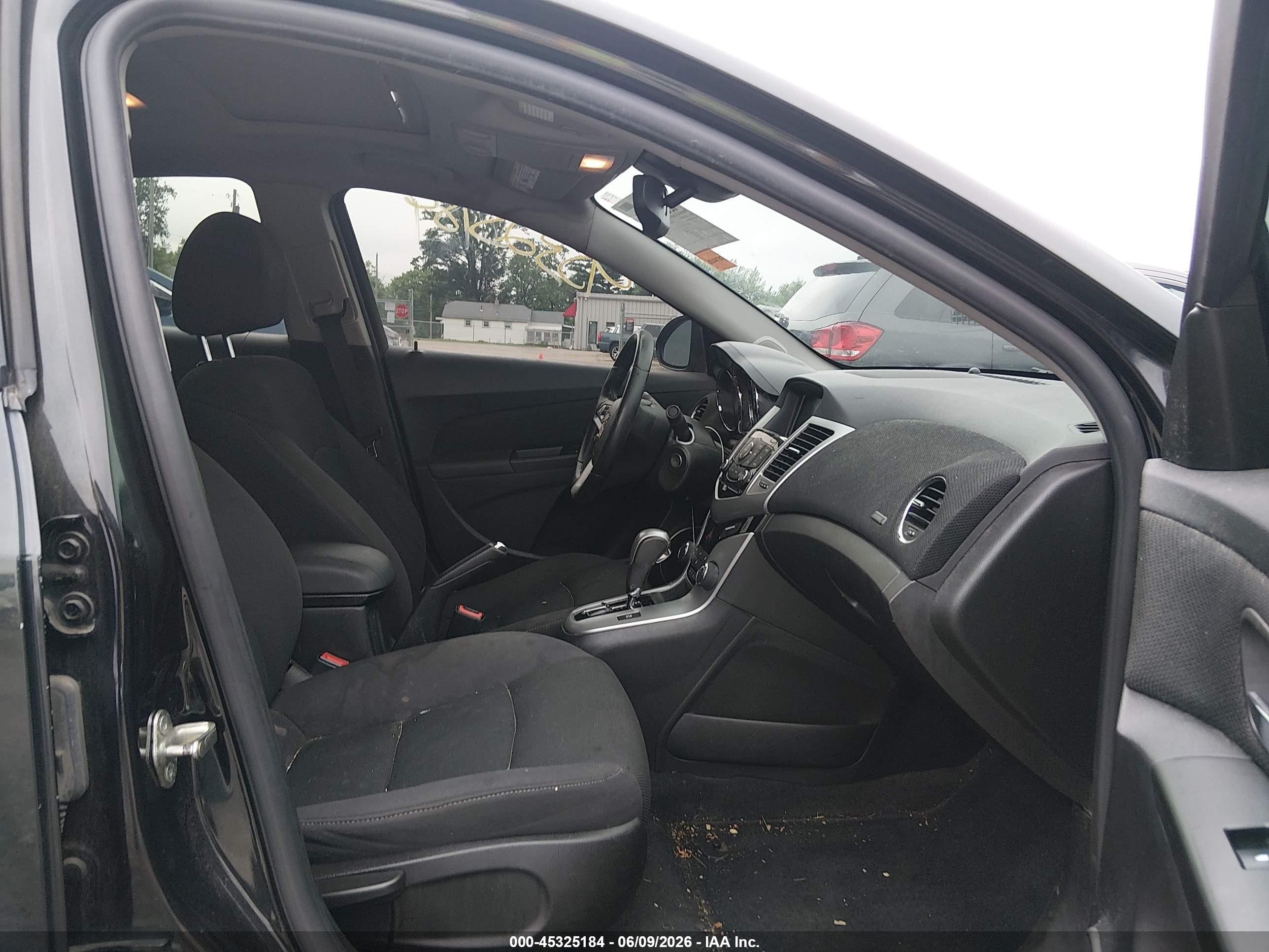 2014 Chevrolet Cruze 1lt Auto Black vin: 1G1PC5SB4E7319605