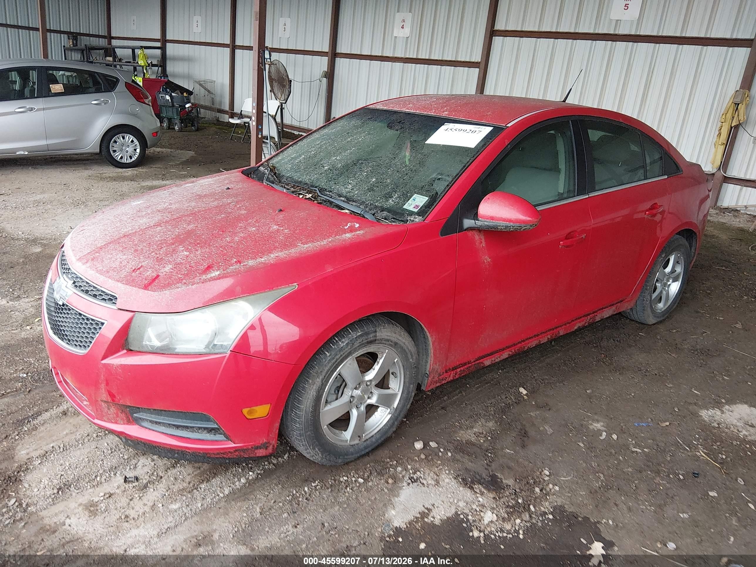 2014 Chevrolet Cruze 1lt Auto Red vin: 1G1PC5SB4E7319653