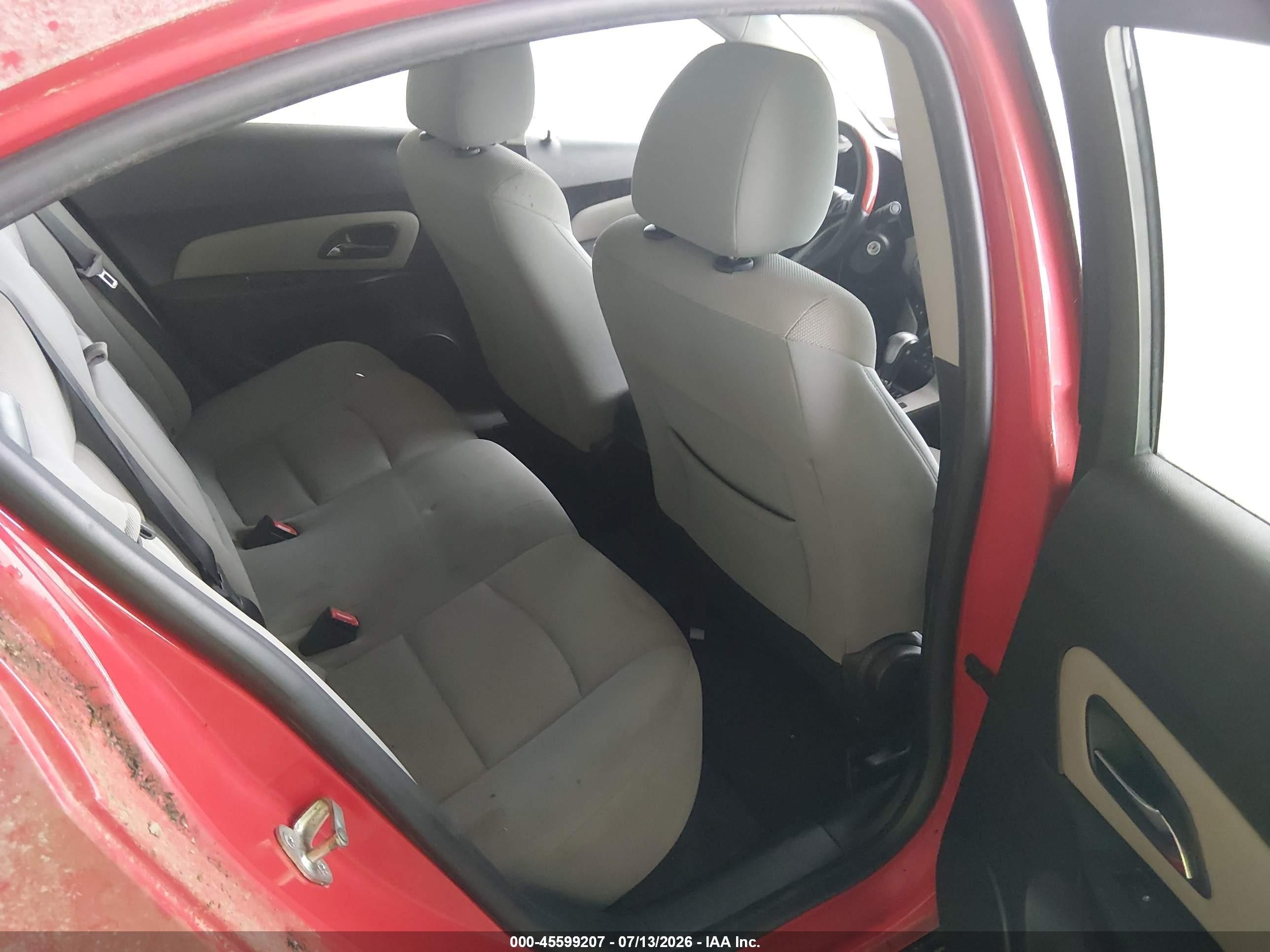 2014 Chevrolet Cruze 1lt Auto Red vin: 1G1PC5SB4E7319653