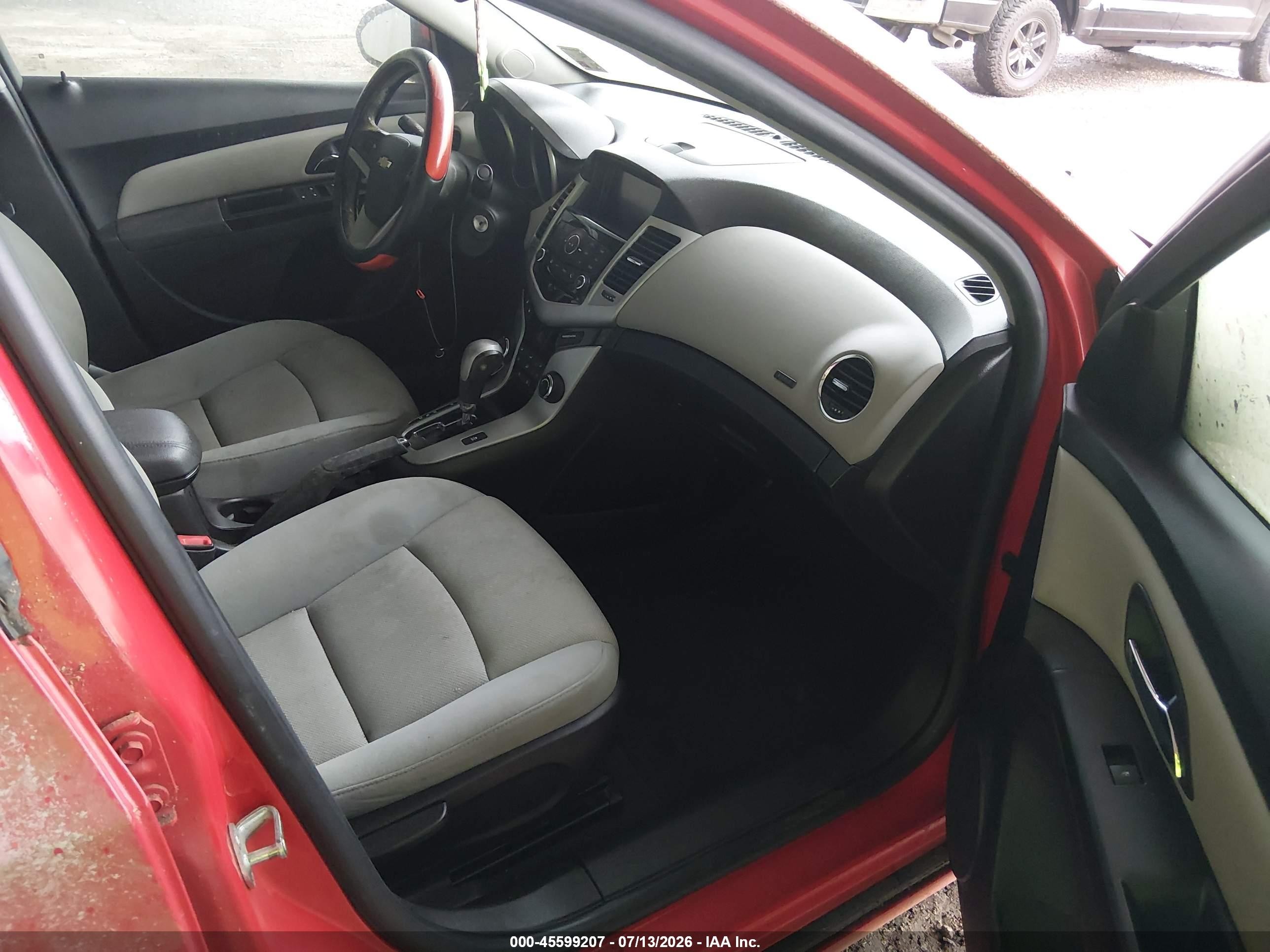 2014 Chevrolet Cruze 1lt Auto Red vin: 1G1PC5SB4E7319653