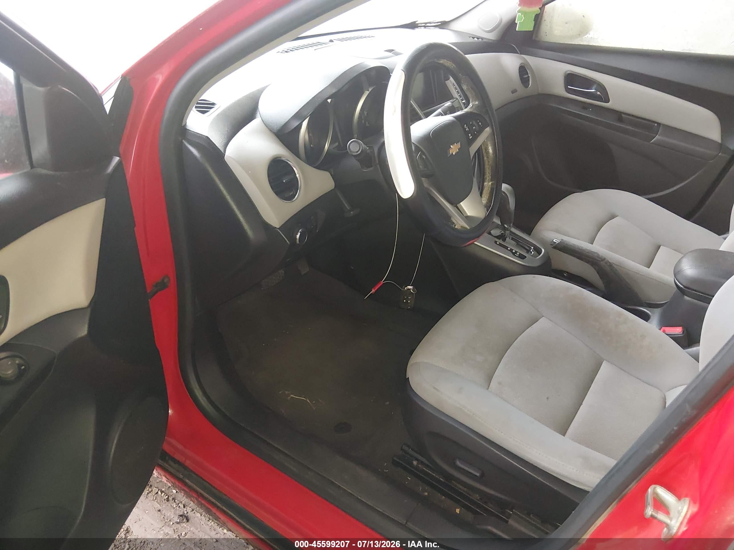 2014 Chevrolet Cruze 1lt Auto Red vin: 1G1PC5SB4E7319653