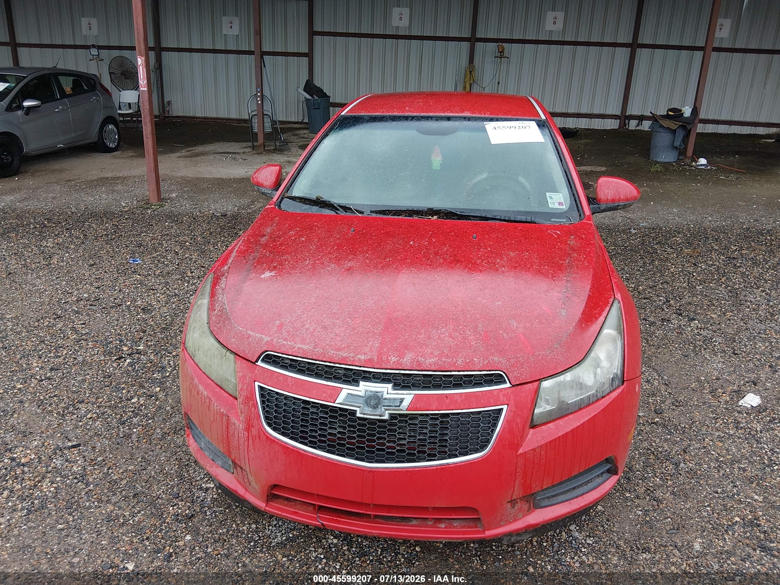 2014 Chevrolet Cruze 1lt Auto Red vin: 1G1PC5SB4E7319653