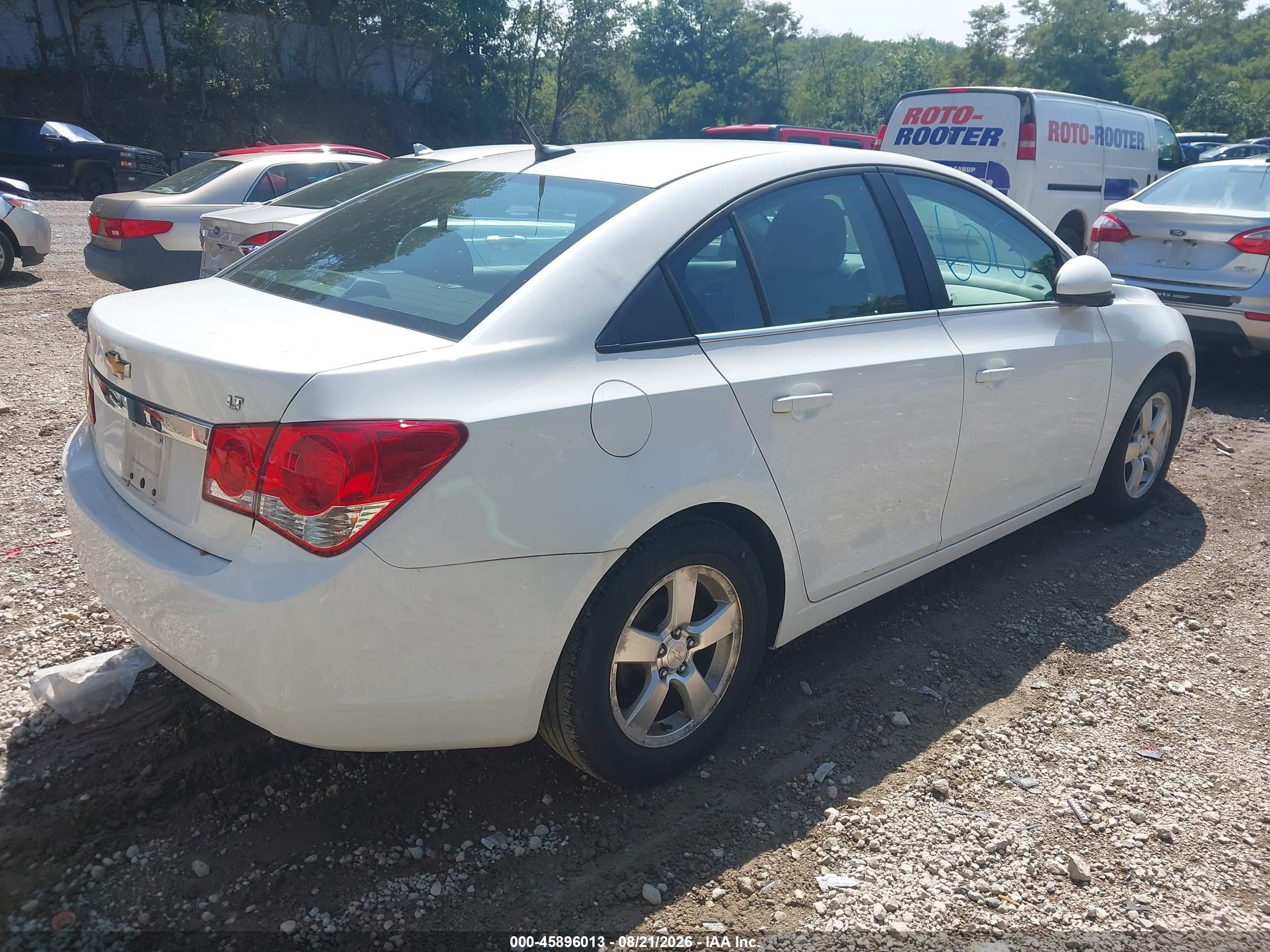 2014 Chevrolet Cruze 1lt Auto White vin: 1G1PC5SB4E7327137
