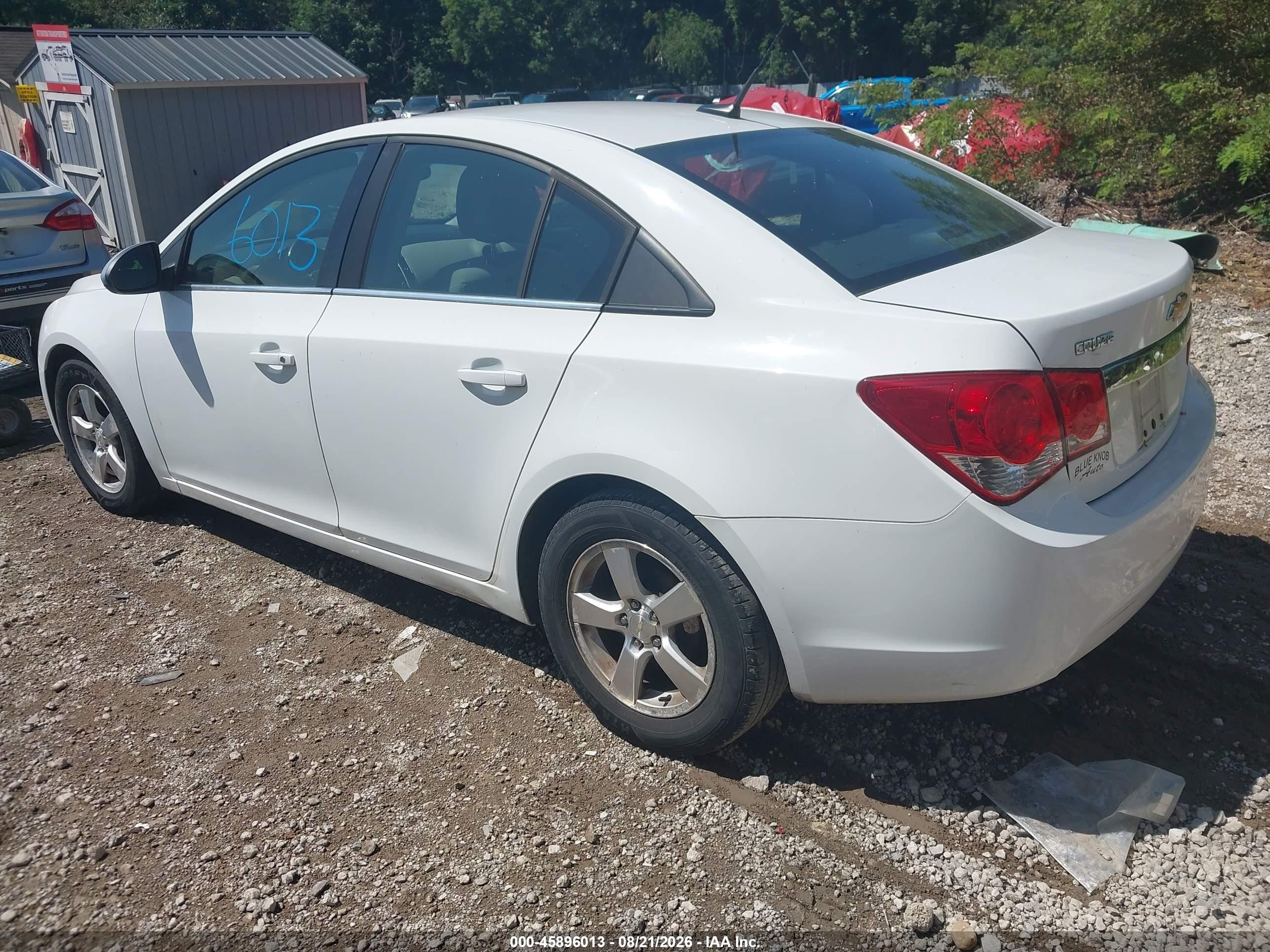 2014 Chevrolet Cruze 1lt Auto White vin: 1G1PC5SB4E7327137