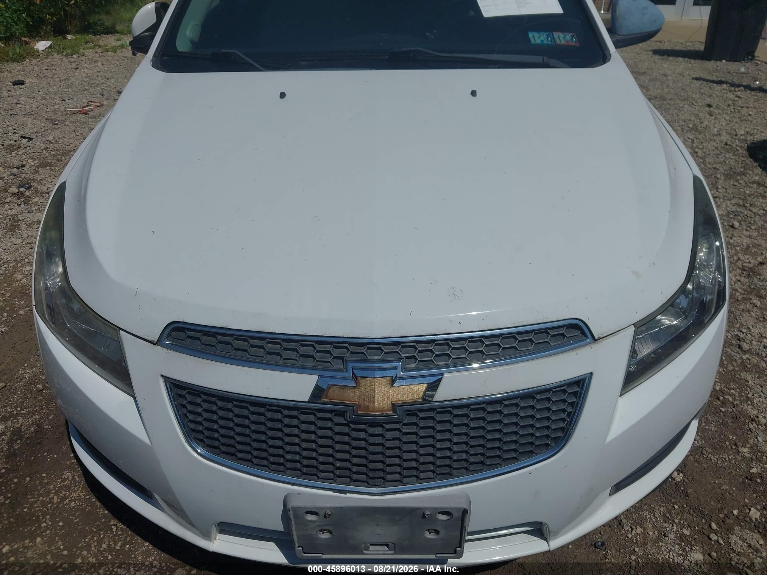 2014 Chevrolet Cruze 1lt Auto White vin: 1G1PC5SB4E7327137