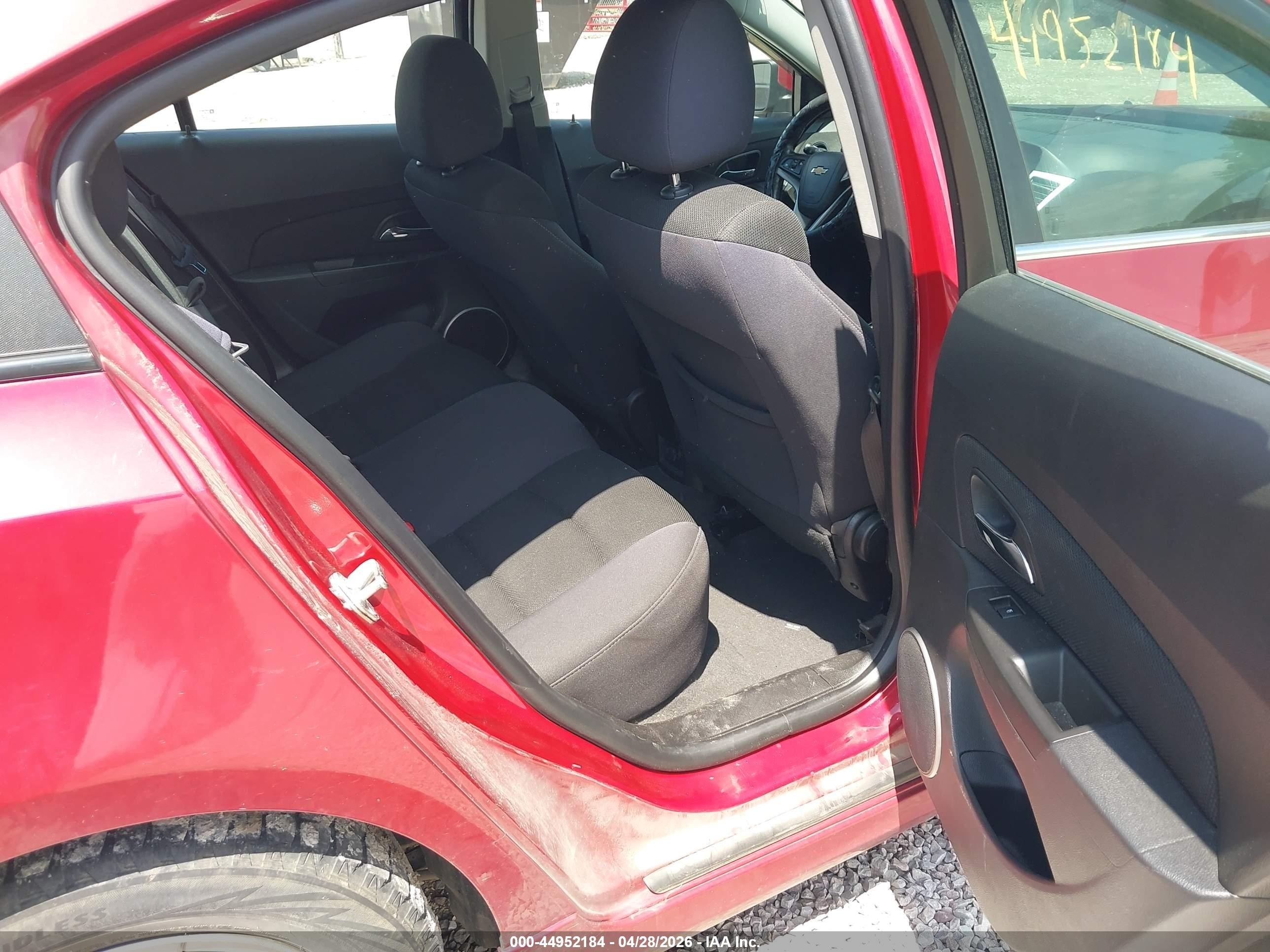 2014 Chevrolet Cruze 1lt Auto Red vin: 1G1PC5SB4E7337330