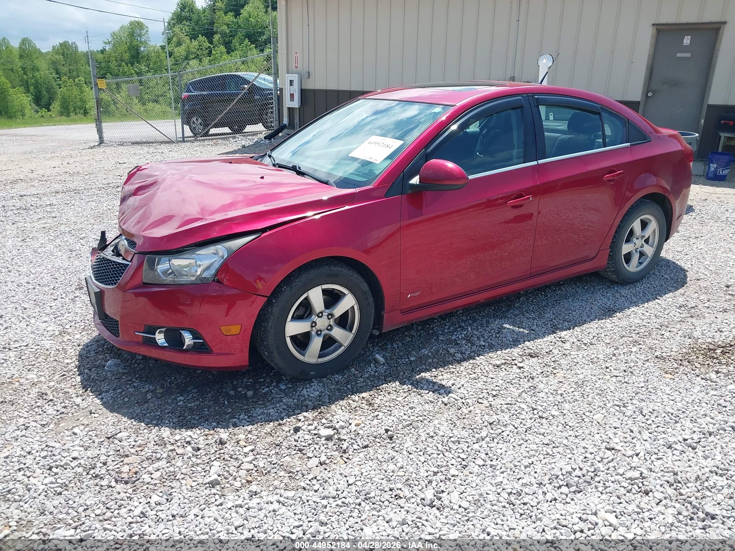 2014 Chevrolet Cruze 1lt Auto Red vin: 1G1PC5SB4E7337330