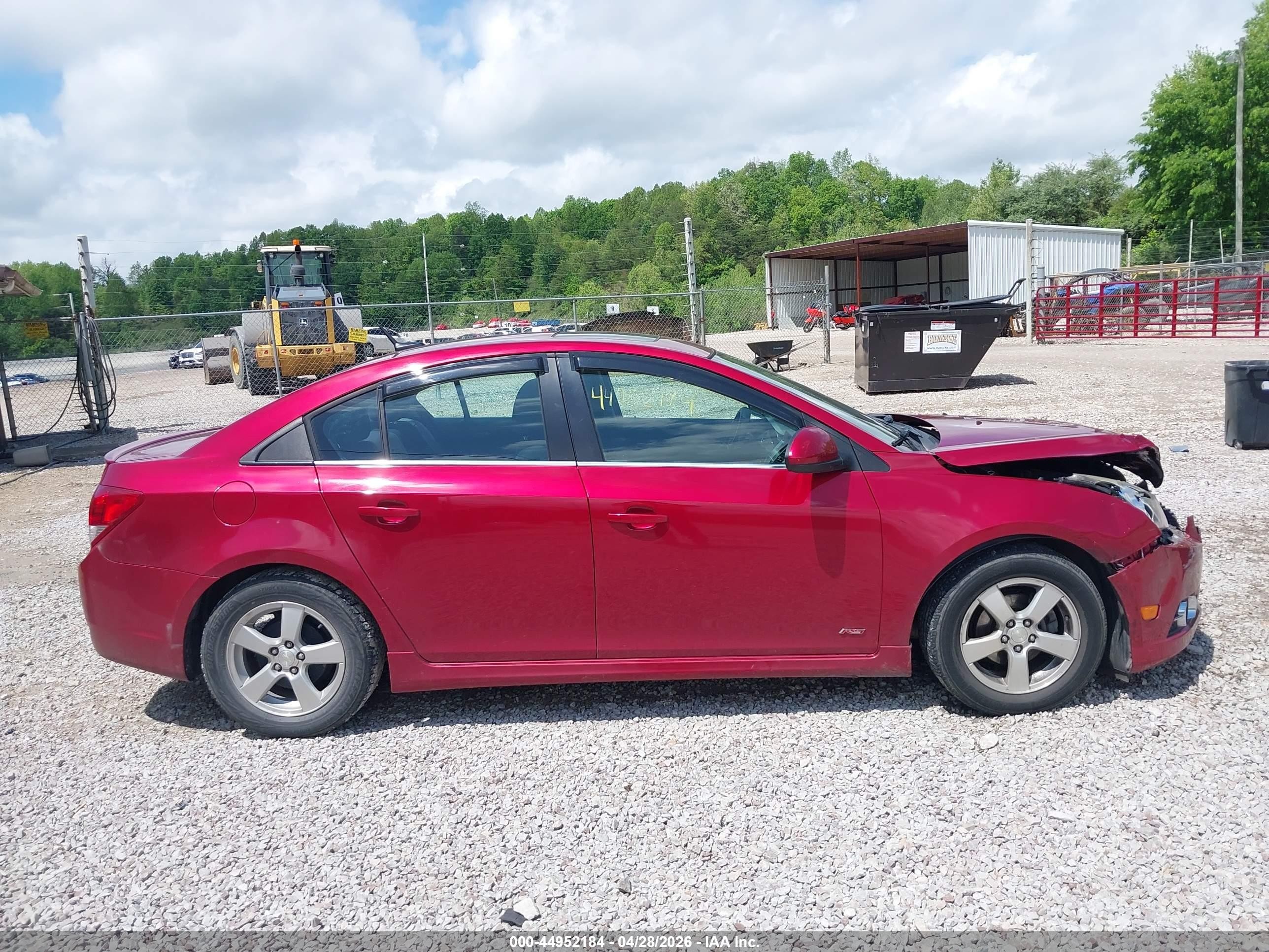 2014 Chevrolet Cruze 1lt Auto Red vin: 1G1PC5SB4E7337330