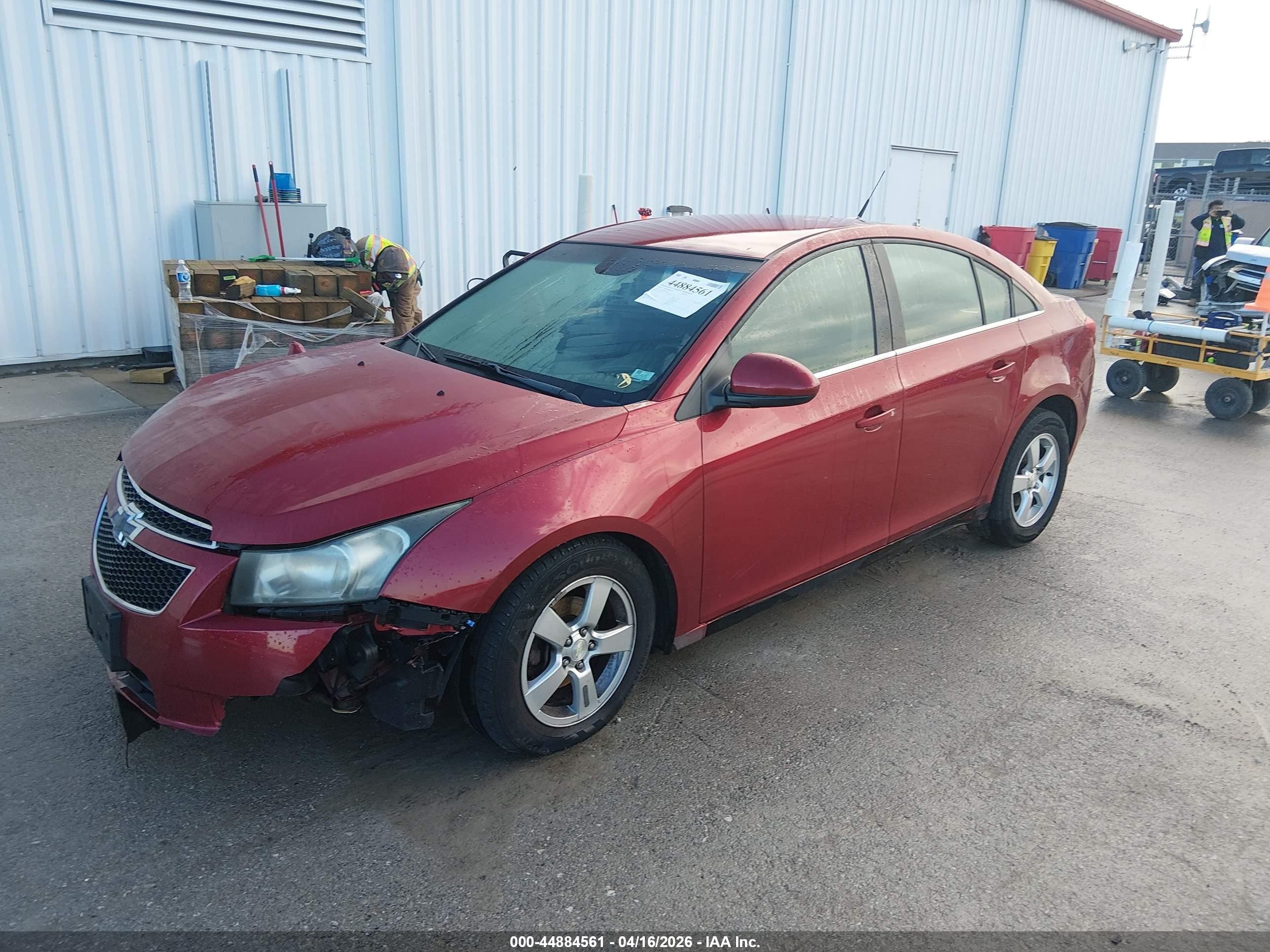 2014 Chevrolet Cruze 1lt Auto Red vin: 1G1PC5SB4E7377035