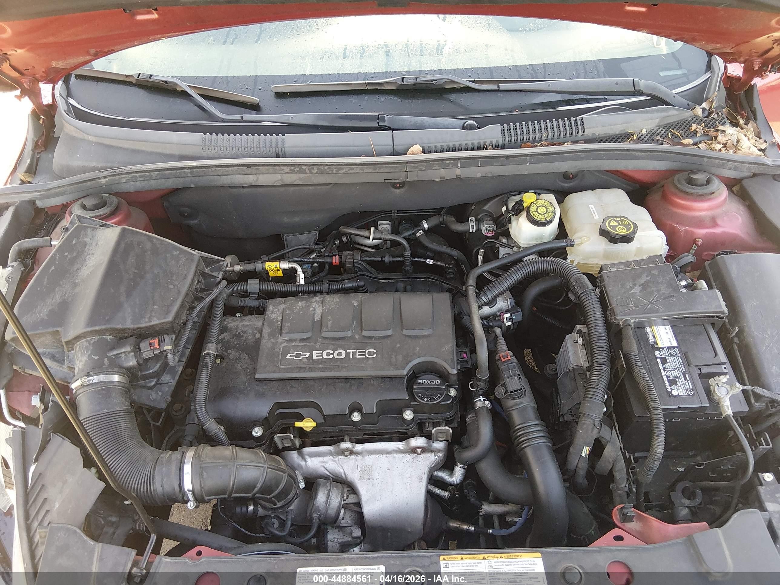 2014 Chevrolet Cruze 1lt Auto Red vin: 1G1PC5SB4E7377035