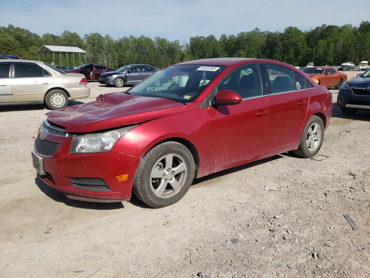 2014 Chevrolet Cruze Lt Red vin: 1G1PC5SB4E7418831