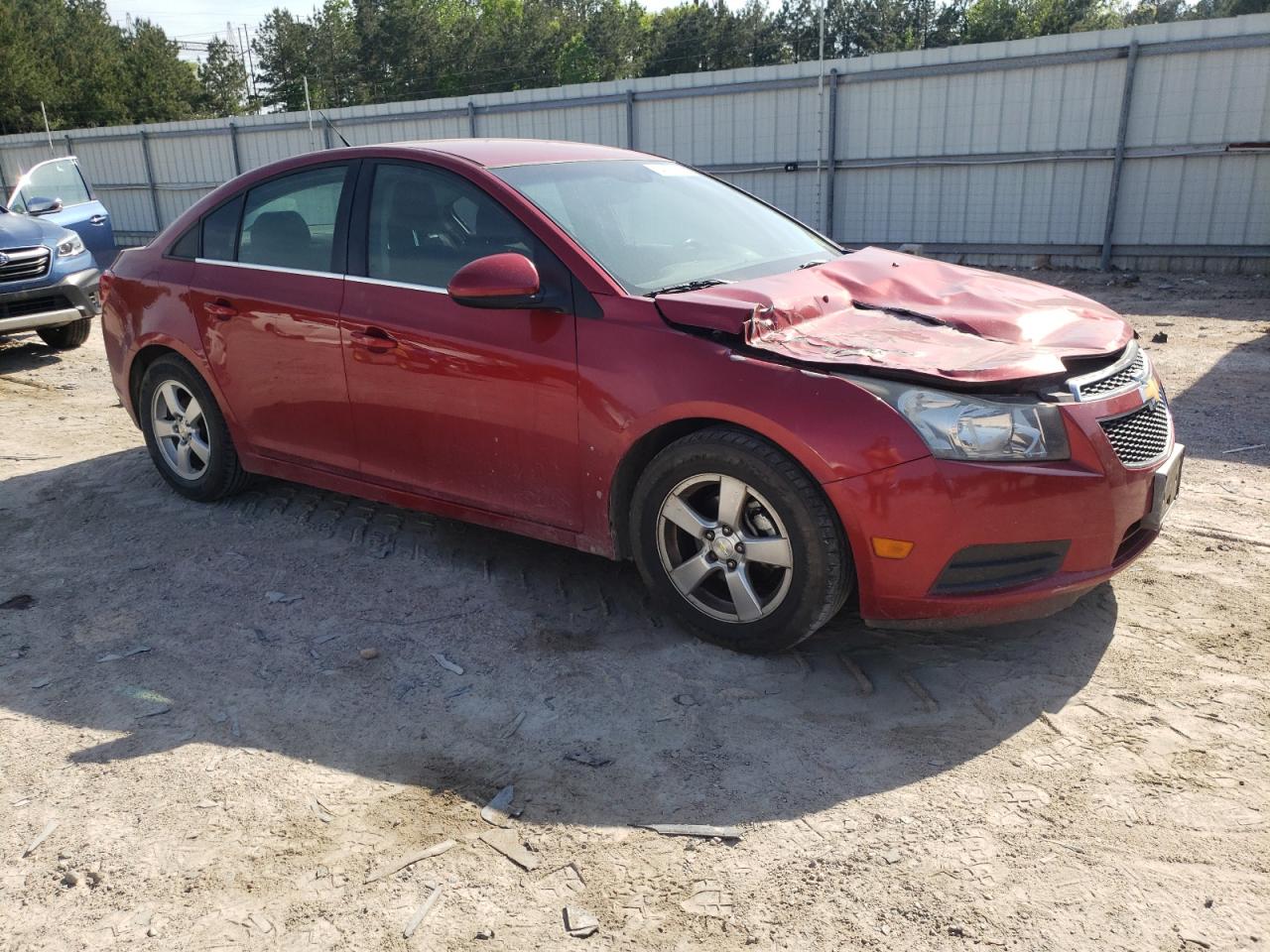 2014 Chevrolet Cruze Lt Red vin: 1G1PC5SB4E7418831