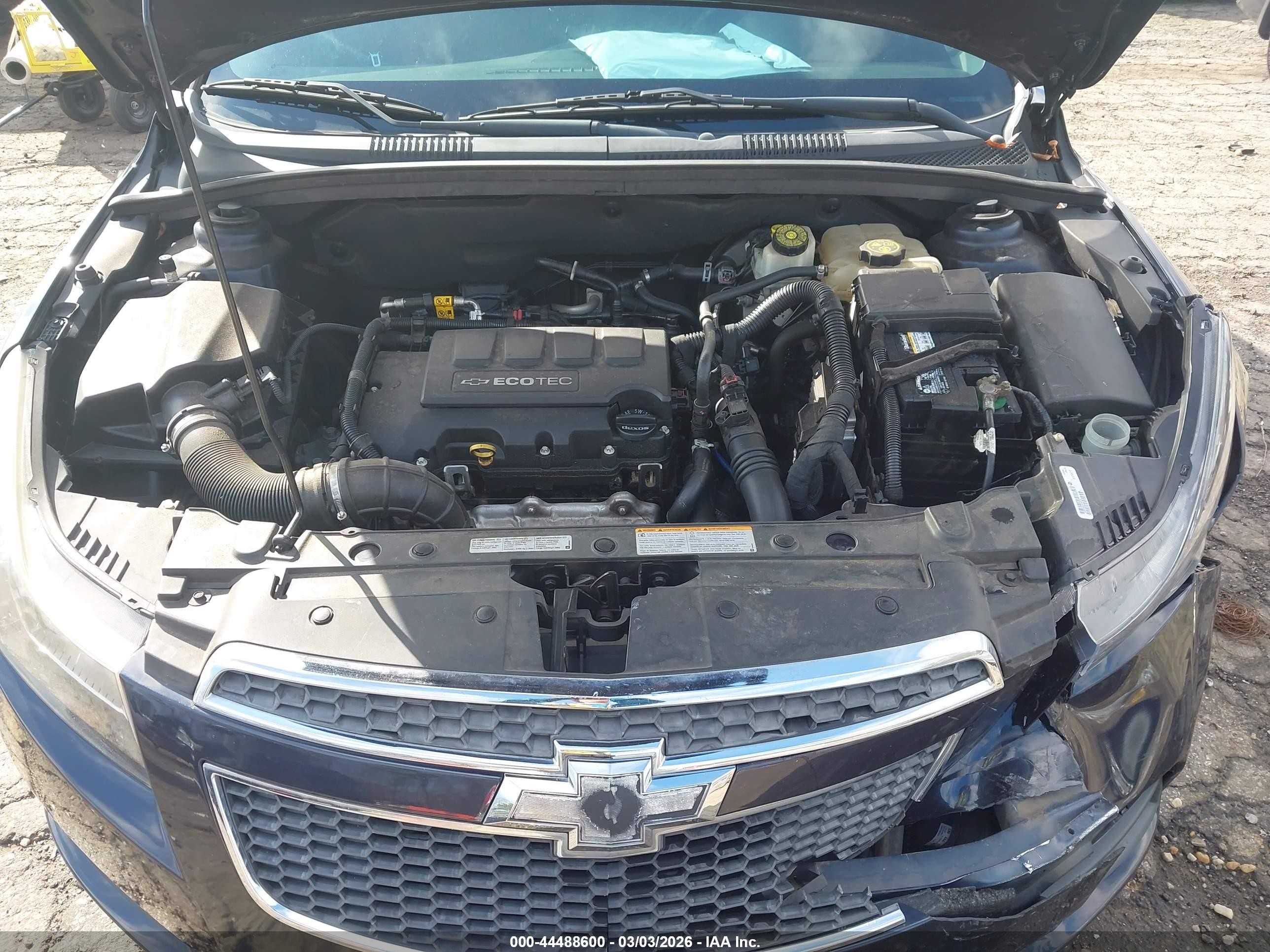 2014 Chevrolet Cruze 1lt Auto Navy vin: 1G1PC5SB4E7429408