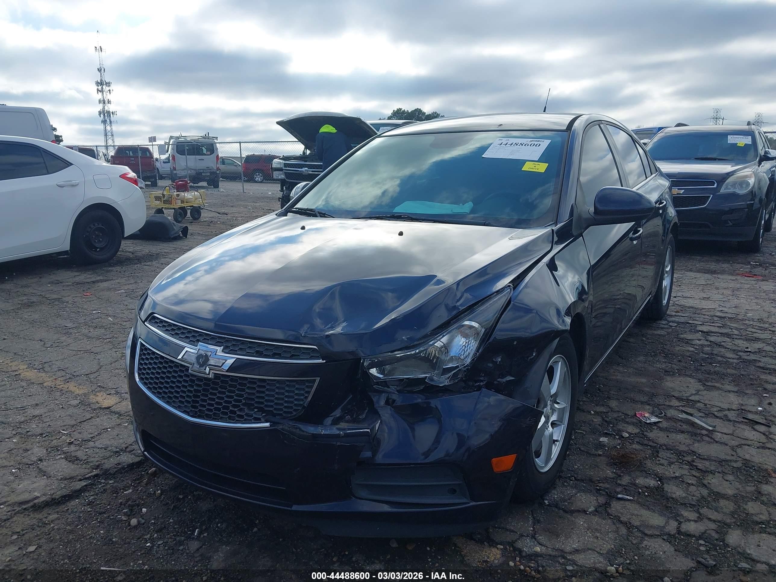 2014 Chevrolet Cruze 1lt Auto Navy vin: 1G1PC5SB4E7429408