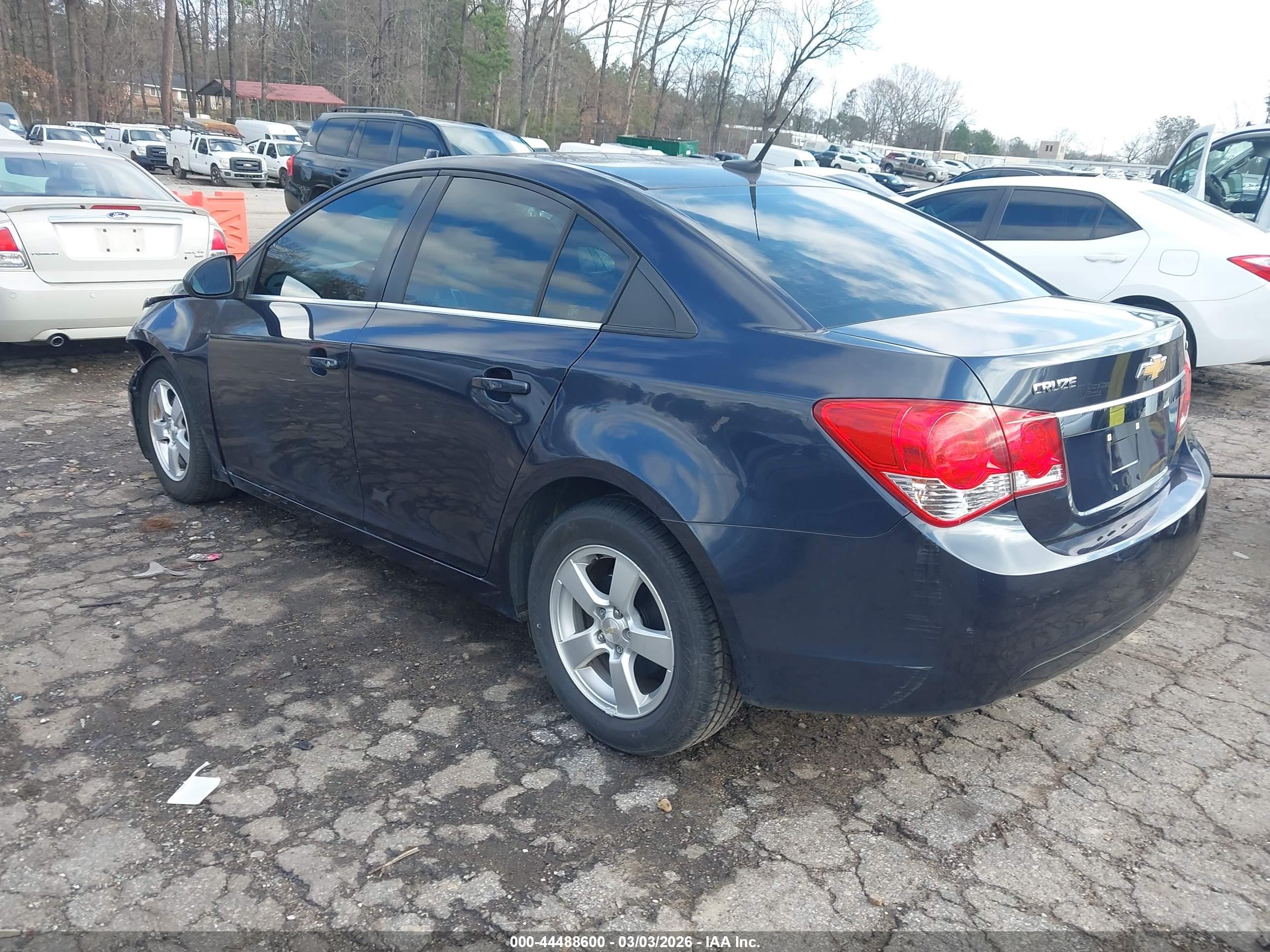 2014 Chevrolet Cruze 1lt Auto Navy vin: 1G1PC5SB4E7429408