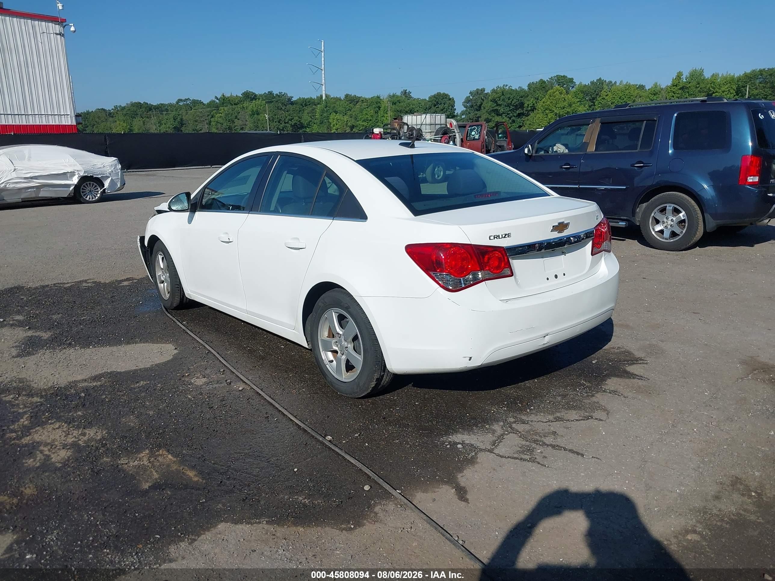 2014 Chevrolet Cruze 1lt Auto White vin: 1G1PC5SB4E7450789