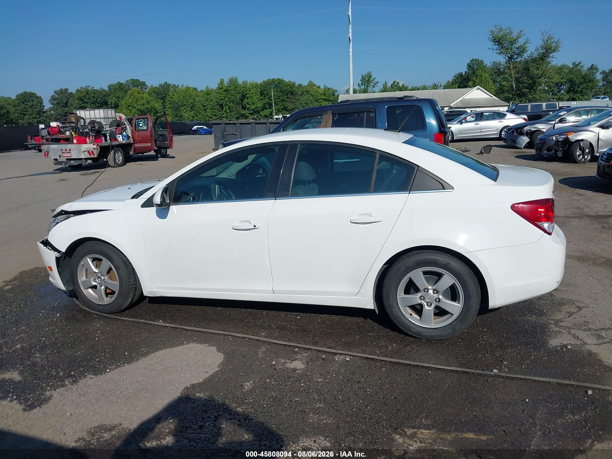 2014 Chevrolet Cruze 1lt Auto White vin: 1G1PC5SB4E7450789