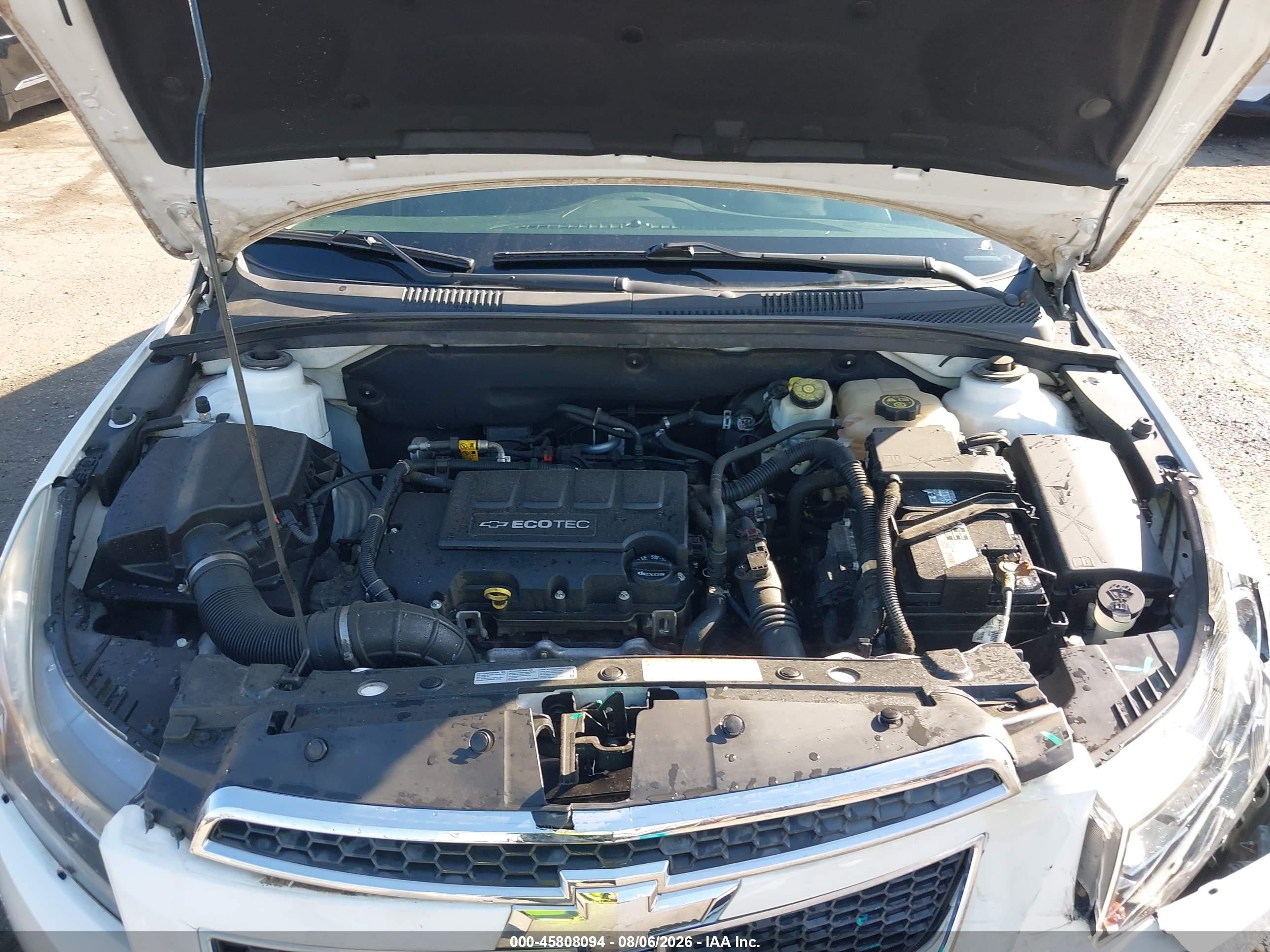 2014 Chevrolet Cruze 1lt Auto White vin: 1G1PC5SB4E7450789